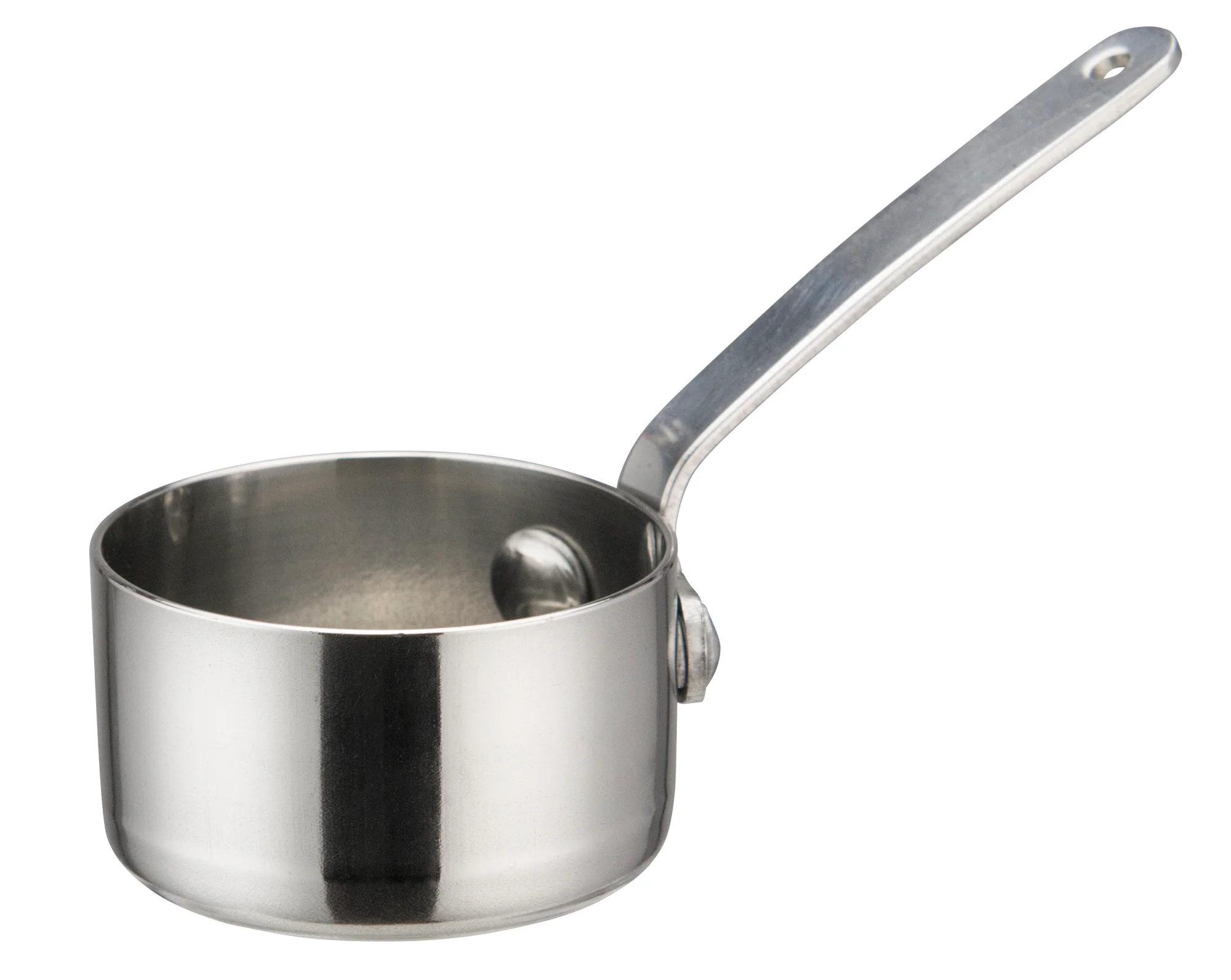 Winco DCWA-101S 2 Oz Miniature Sauce Pan Round Stainless Steel with Compact Design - Image 2
