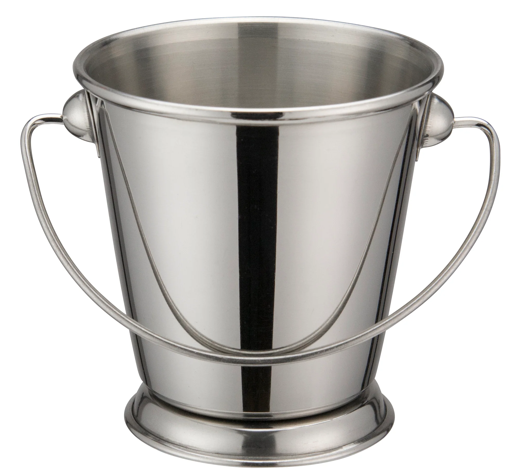 Winco DDSA-105S 10 Oz Mini Pail Round with Handle Stainless Steel - Image 2