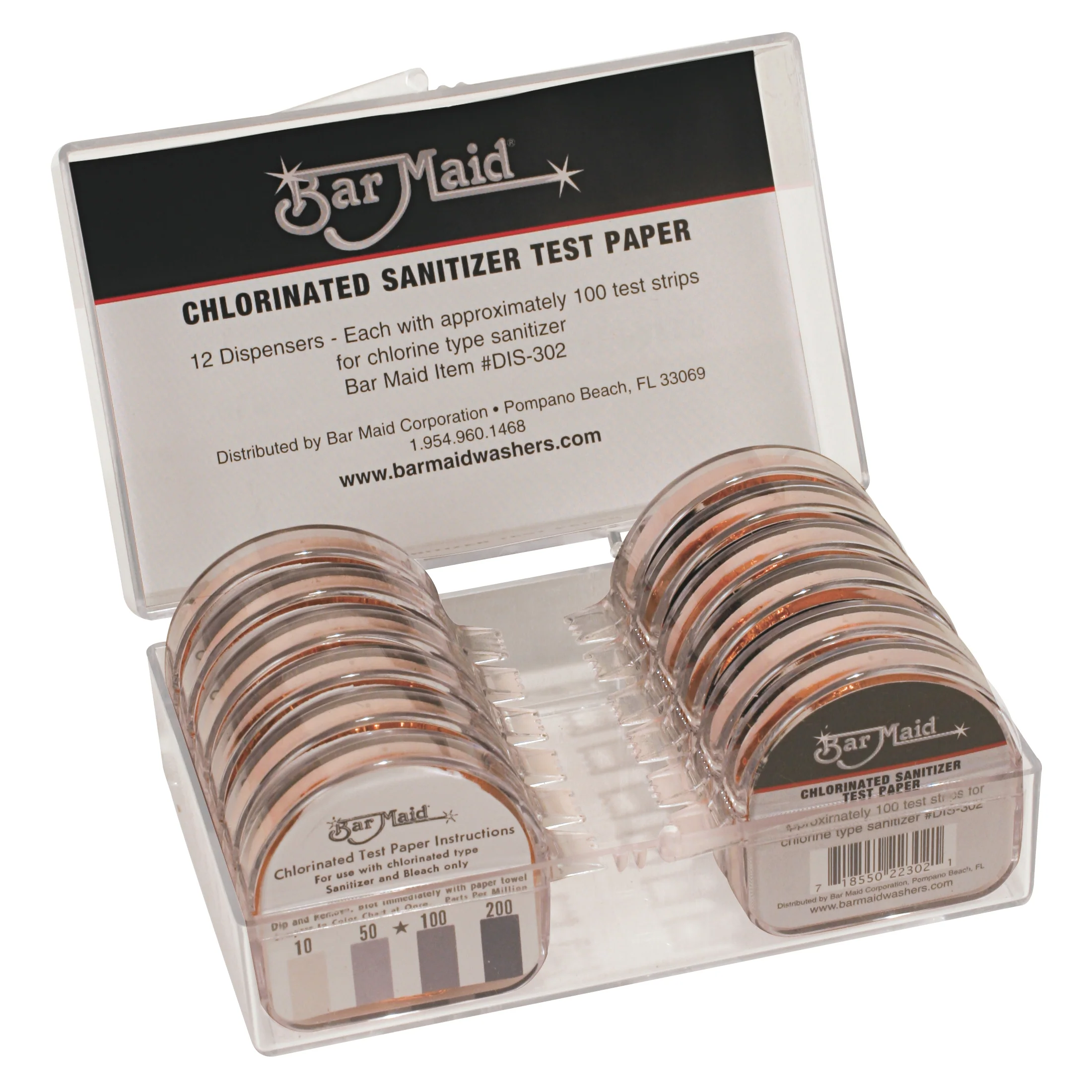 Winco DIS-302 Bar Maid Chlorine Strips in Dispenser - Image 2