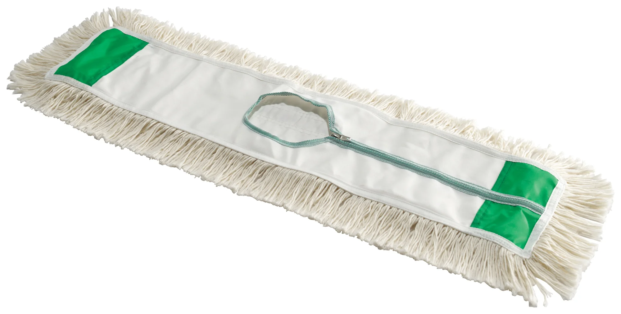 Winco DM-24H 24 Inch Replacement Dust Mop Head Cotton Blend Zipper Closure - Image 2