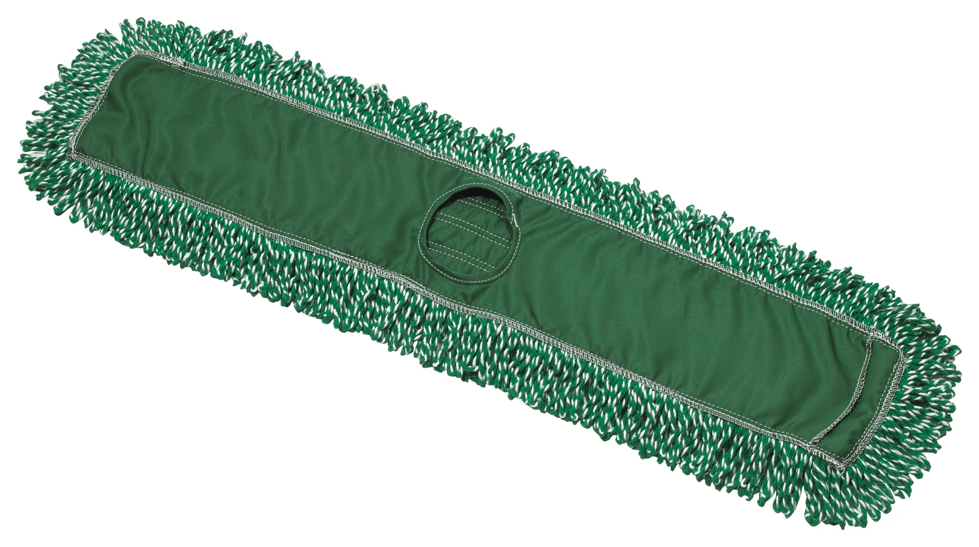 Winco DMM-36H 36 Inch Dust Mop Head Refill Cotton Blend Green - Image 3