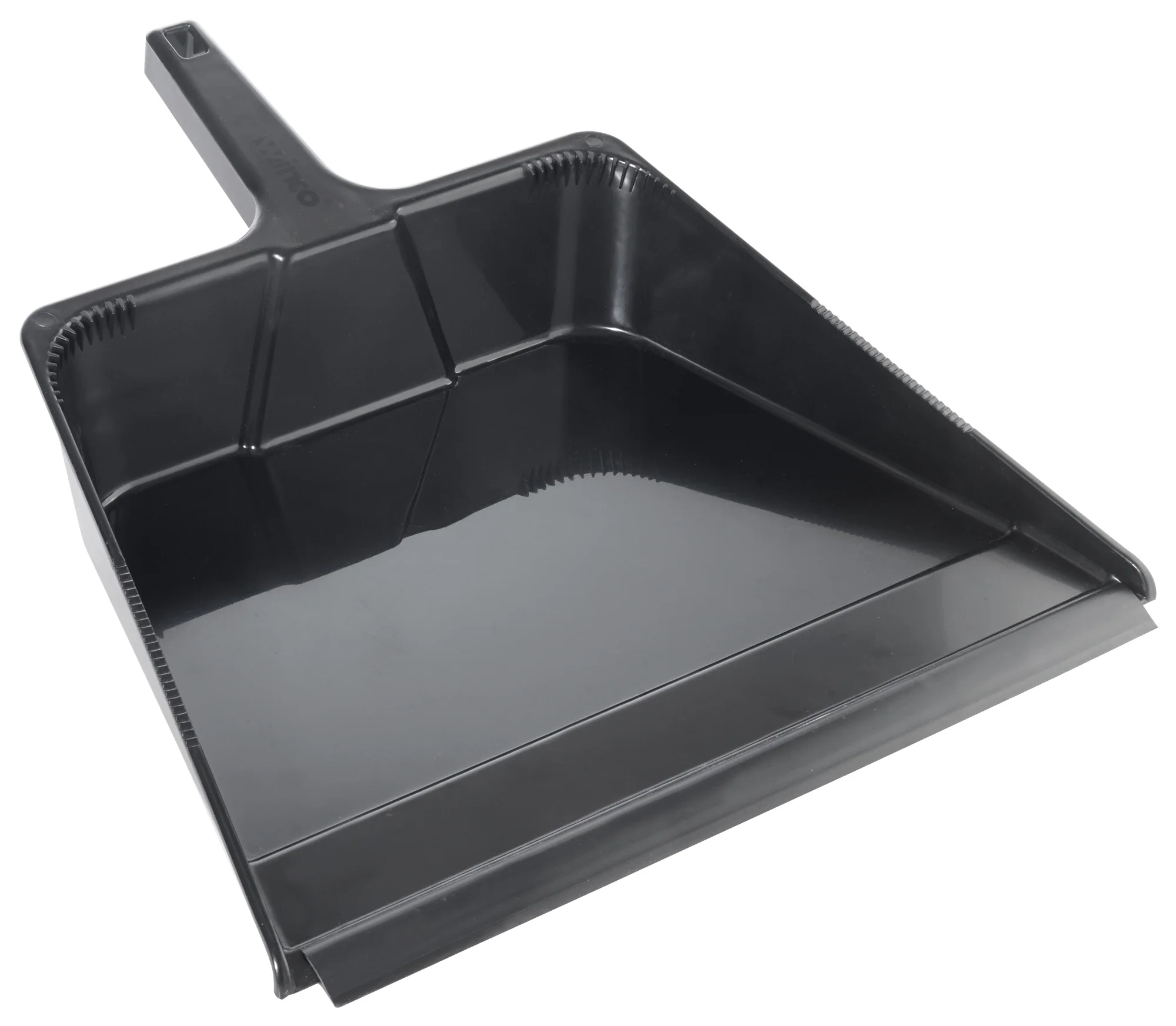Winco DP-1618K 18 Inch Dust Pan Large Plastic Black with Durable Design - Image 2