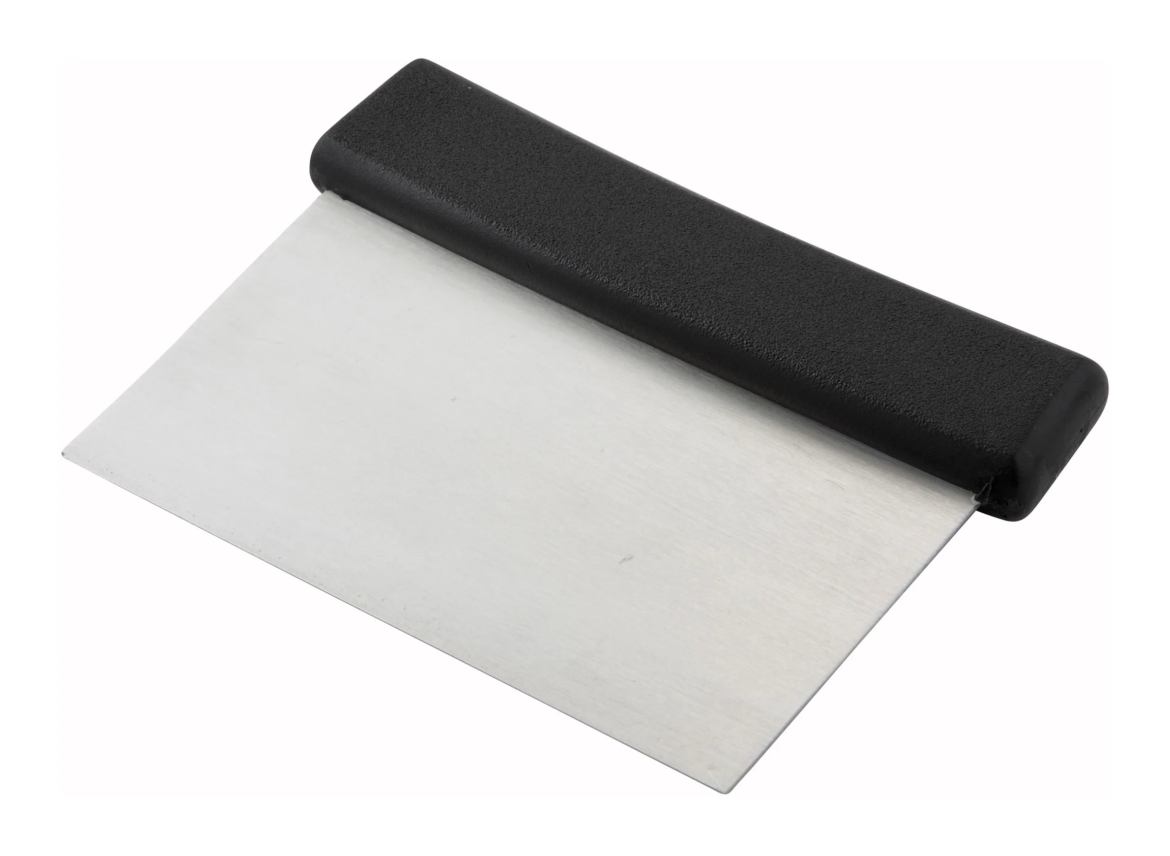 Winco DSC-2 6 Inch Dough Scraper Stainless Steel Blade Plastic Black Handle - Image 2