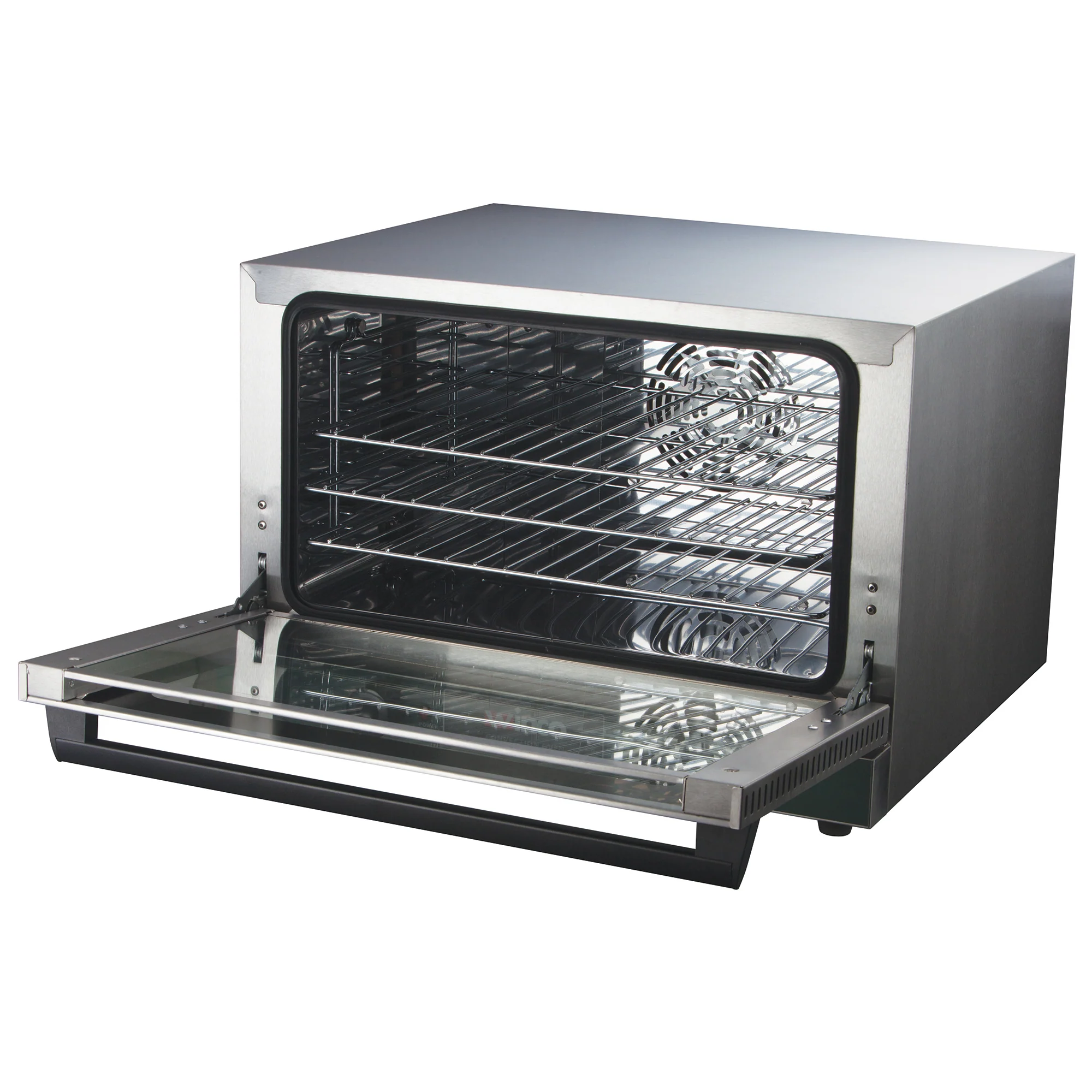 Winco ECO-500 22 Inch Electric Convection Oven Countertop with Three Chrome Interior Shelves - Image 2