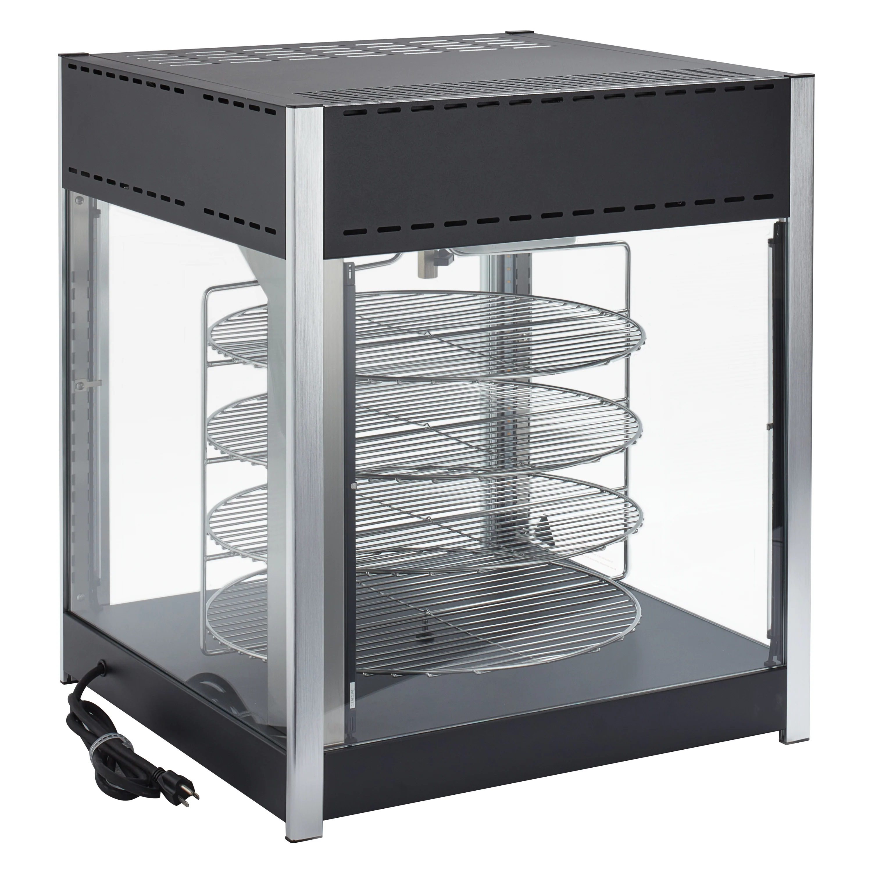 Winco EDM-1K 25-1/4 Inch Countertop Display Merchandiser Rotating with Stainless Steel - Image 4