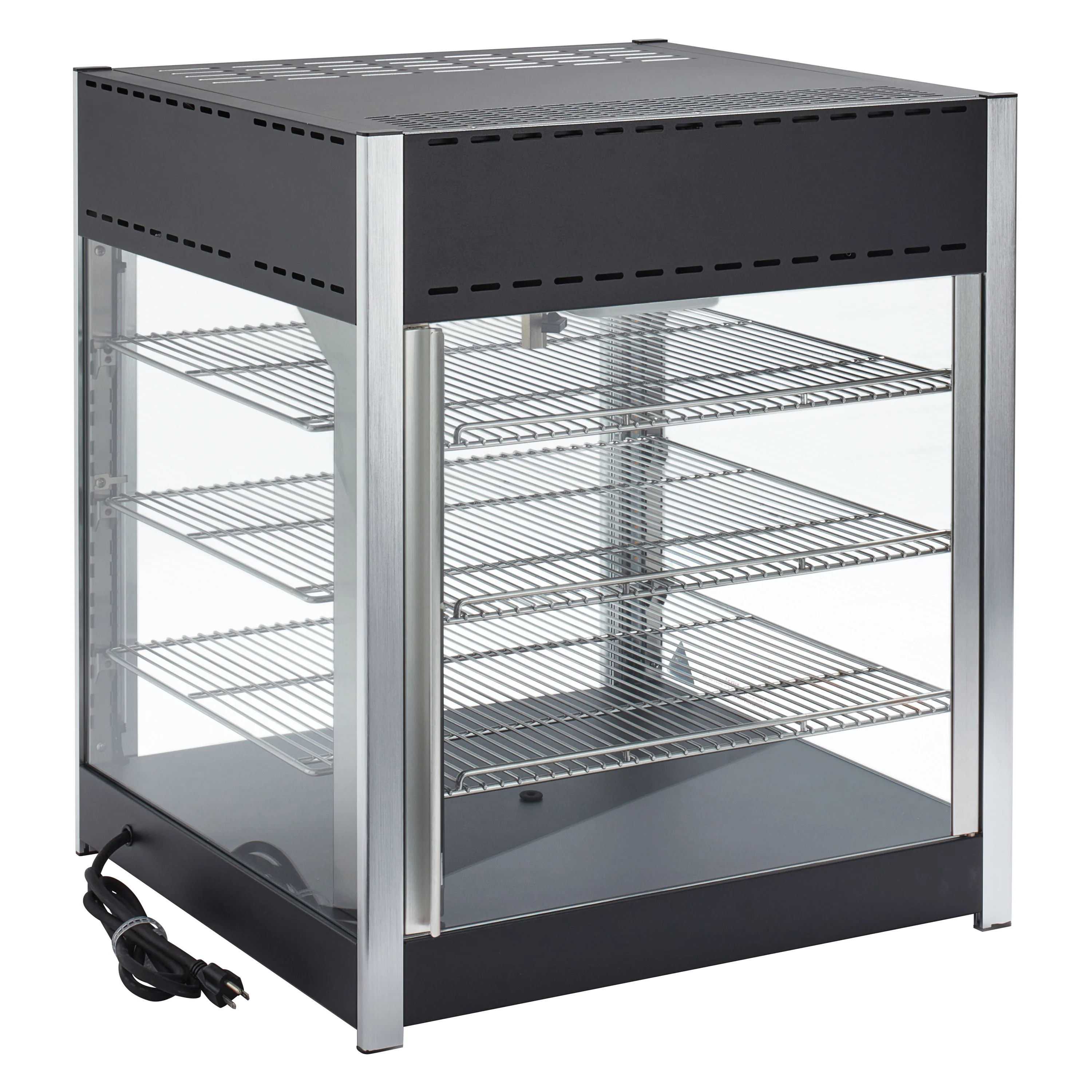 Winco EDM-1PT 25 Inch Countertop Display Merchandiser with Rotating Motor - Image 3