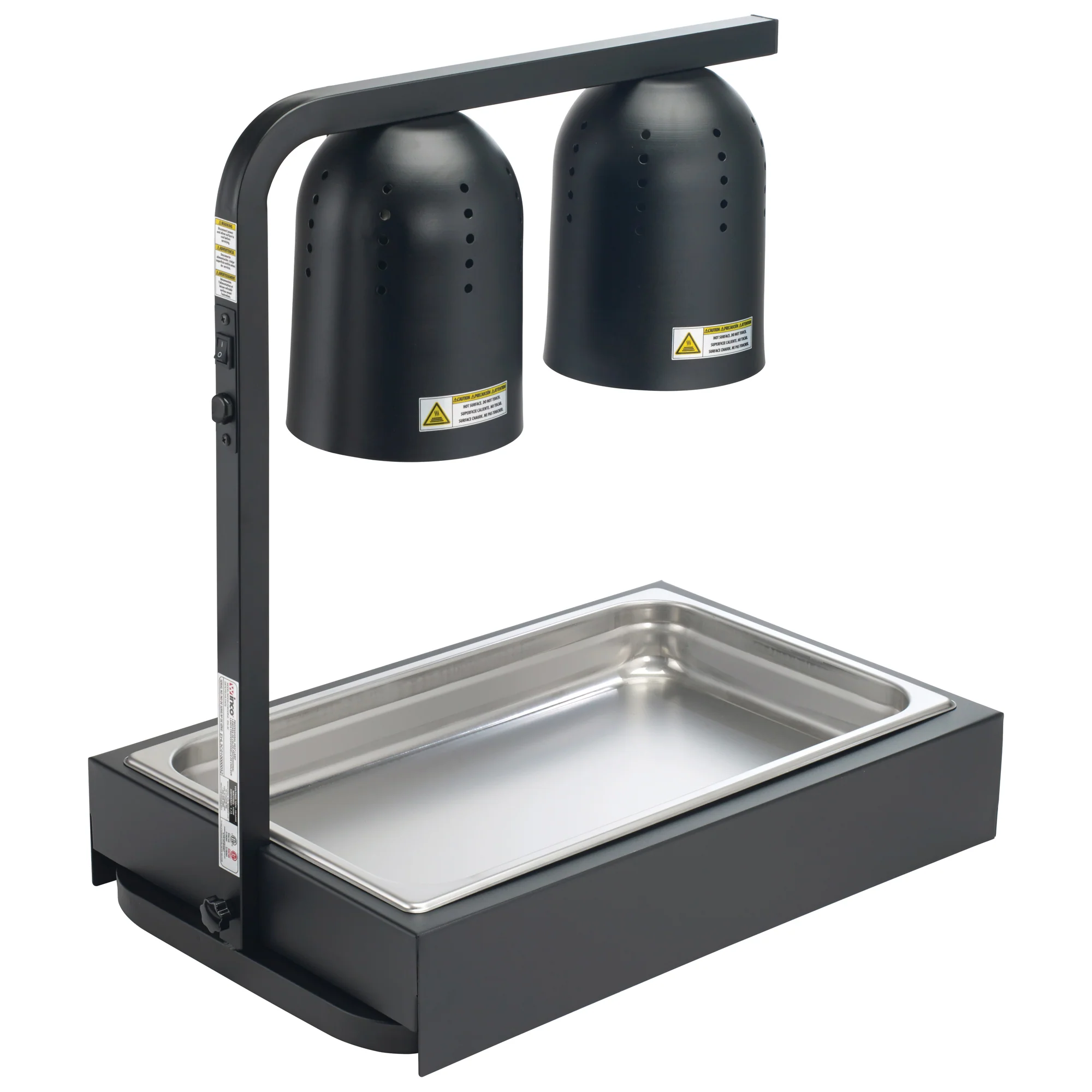 Winco EHL-PH-B 22 Inch Universal Dump Station Pan Holder for EHL-3C Black - Image 3