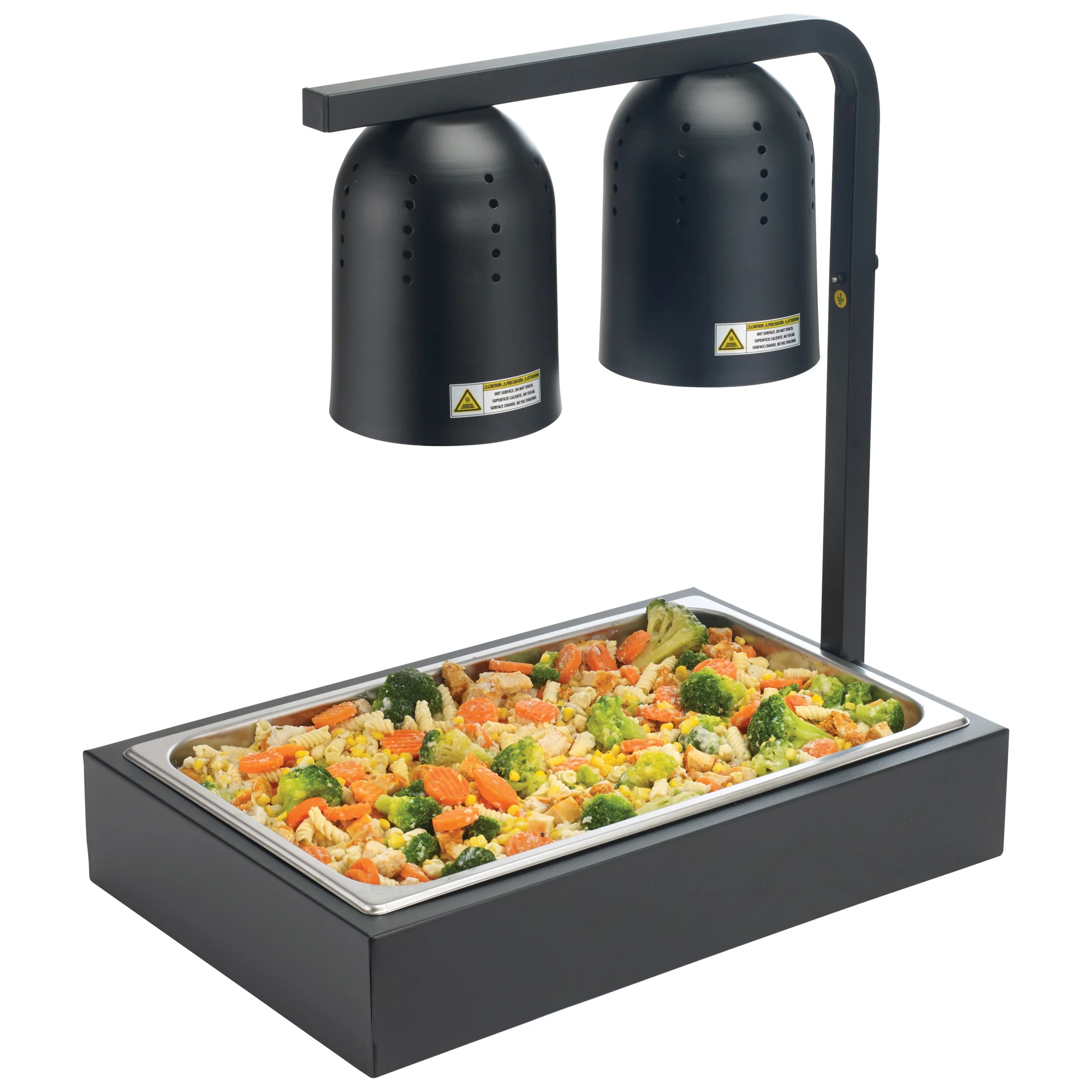 Winco EHL-PH-B 22 Inch Universal Dump Station Pan Holder for EHL-3C Black - Image 4