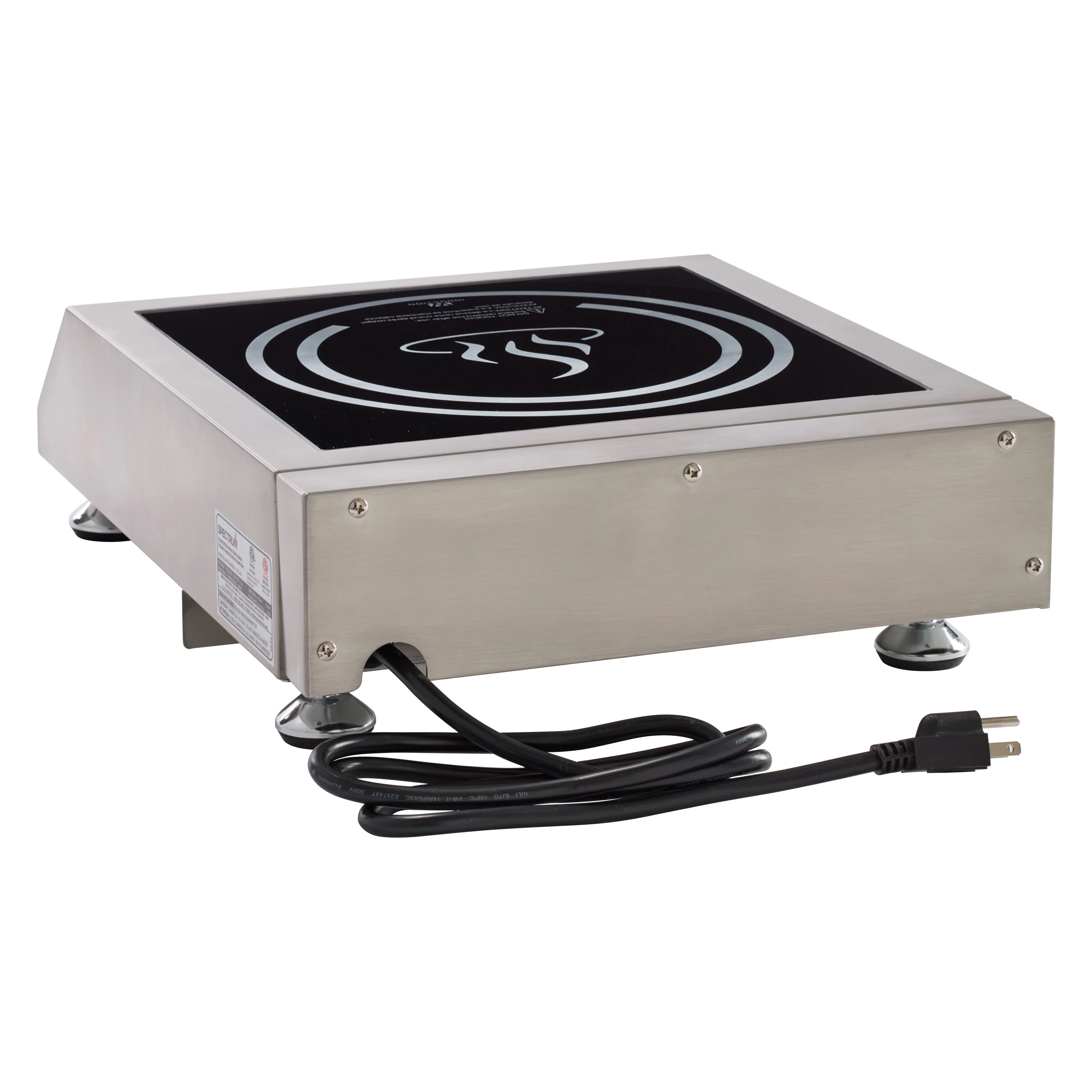 Winco EICS-18 11-13/16 Inch Electric Induction Cooker Stainless Steel with Digital Controls - Image 2