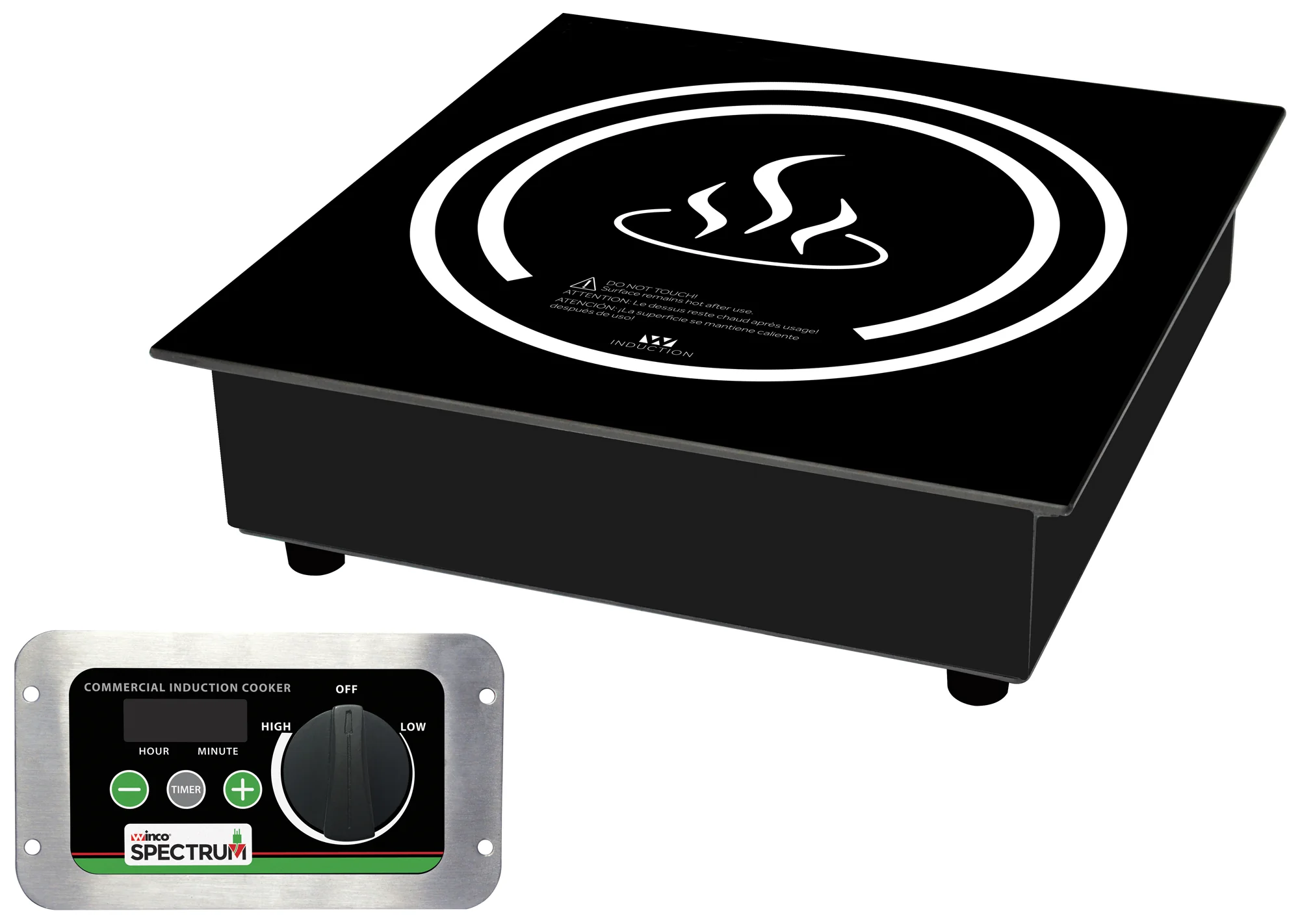 Winco EIDS-18C 1800 Watts Electric Induction Cooker Ceramic Glass Surface - Image 3