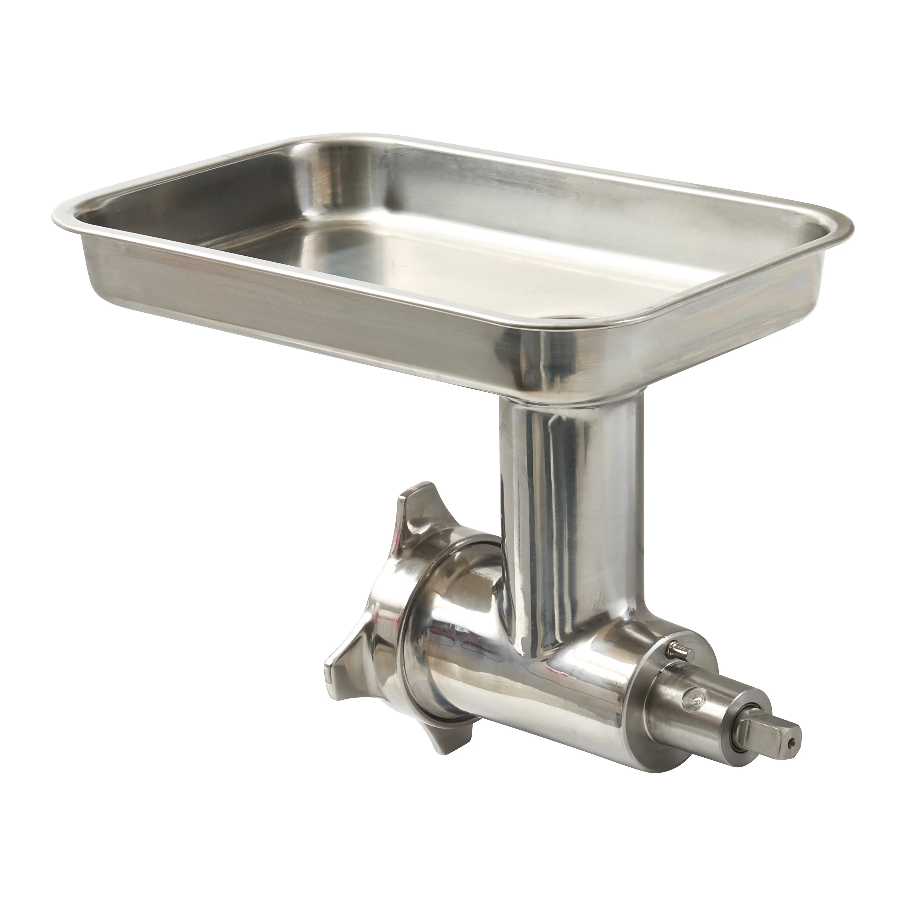 Winco 17" Meat Grinder Attachment - Includes Feed Pan & Stuffer - Image 2