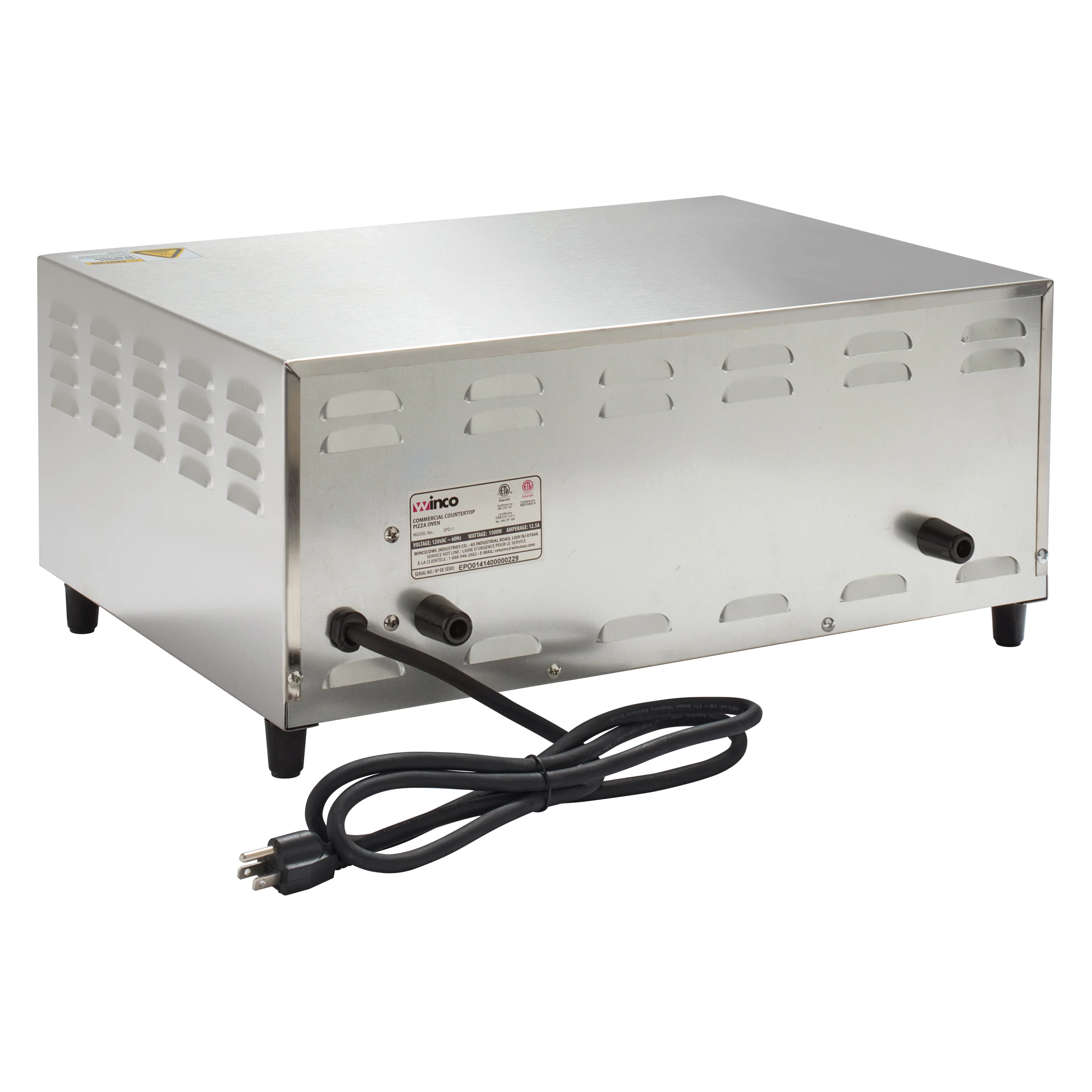 Winco EPO-1 20 Inch Electric Pizza Oven Countertop with Dial Control - Image 3