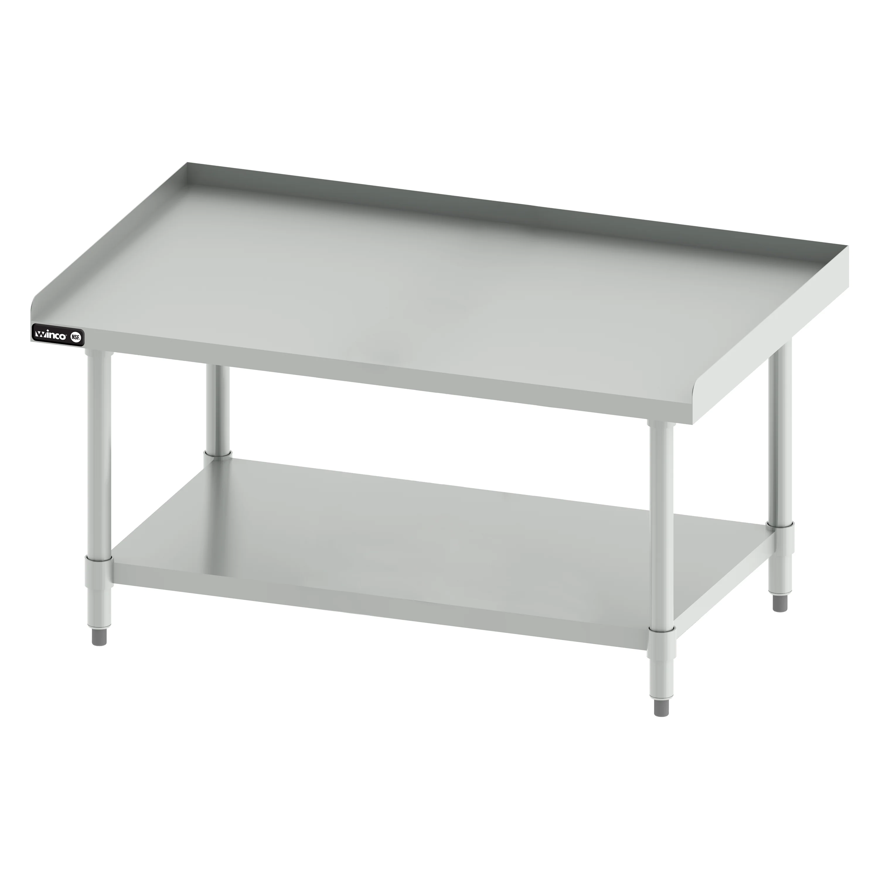 Winco ES-4830 48 Inch Stainless Steel Equipment Stand with Galvanized Base