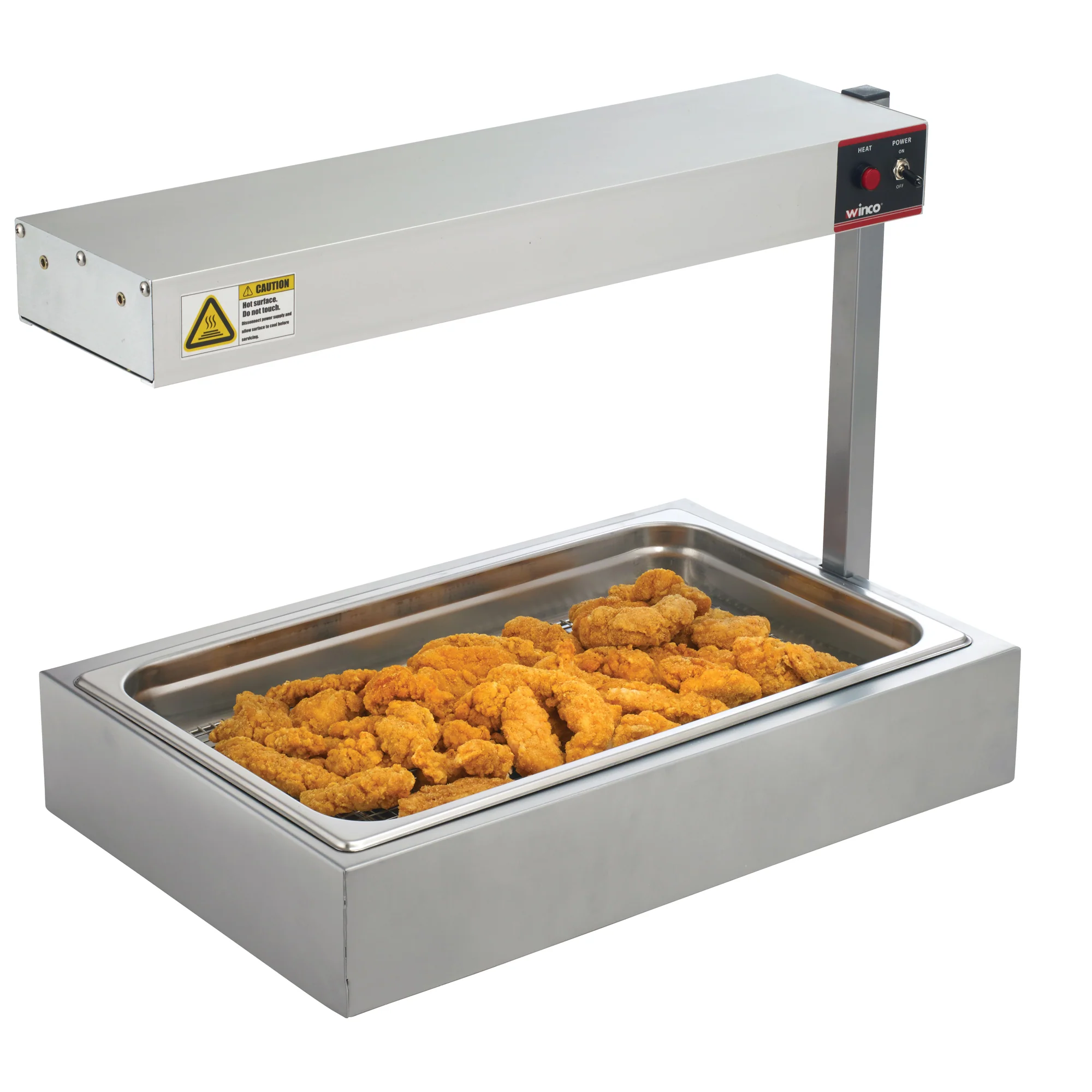 Winco ESH-1 14-Inch Strip Heater Electric with Adjustable Stand - Image 6