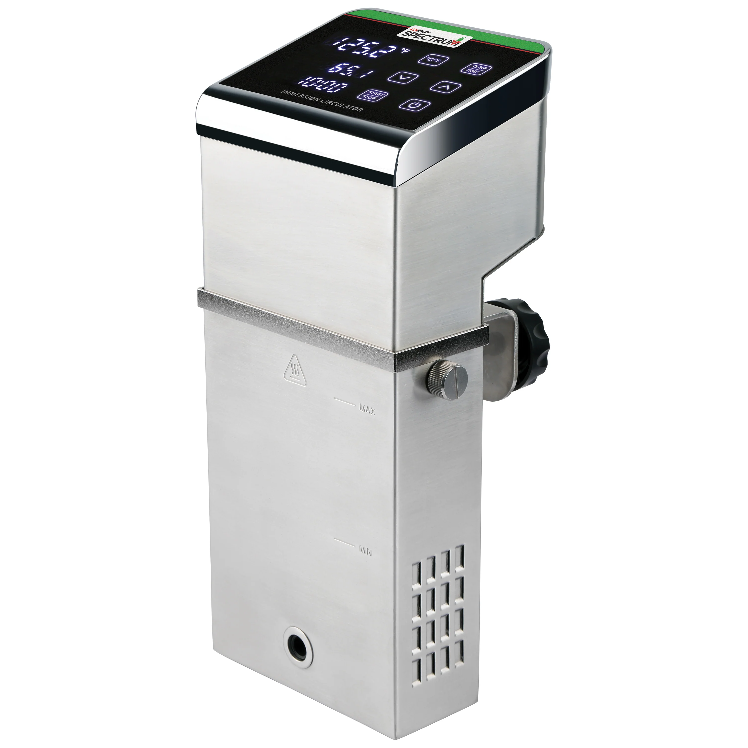 Winco ESVI-1800 8-7/8 Inch Immersion Circulator Sous Vide Cooker Stainless Steel with Digital Control Panel - Image 3