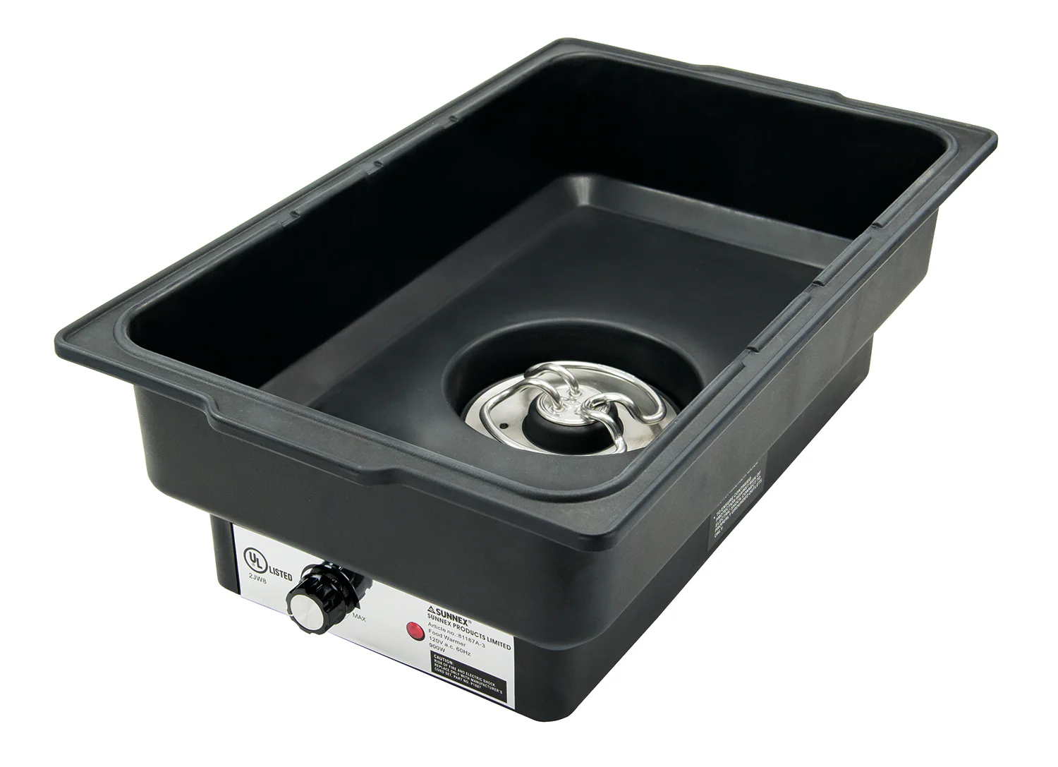Winco EWP-2 22-5/8 Inch Electric Water Pan with Adjustable Temperature - Image 2