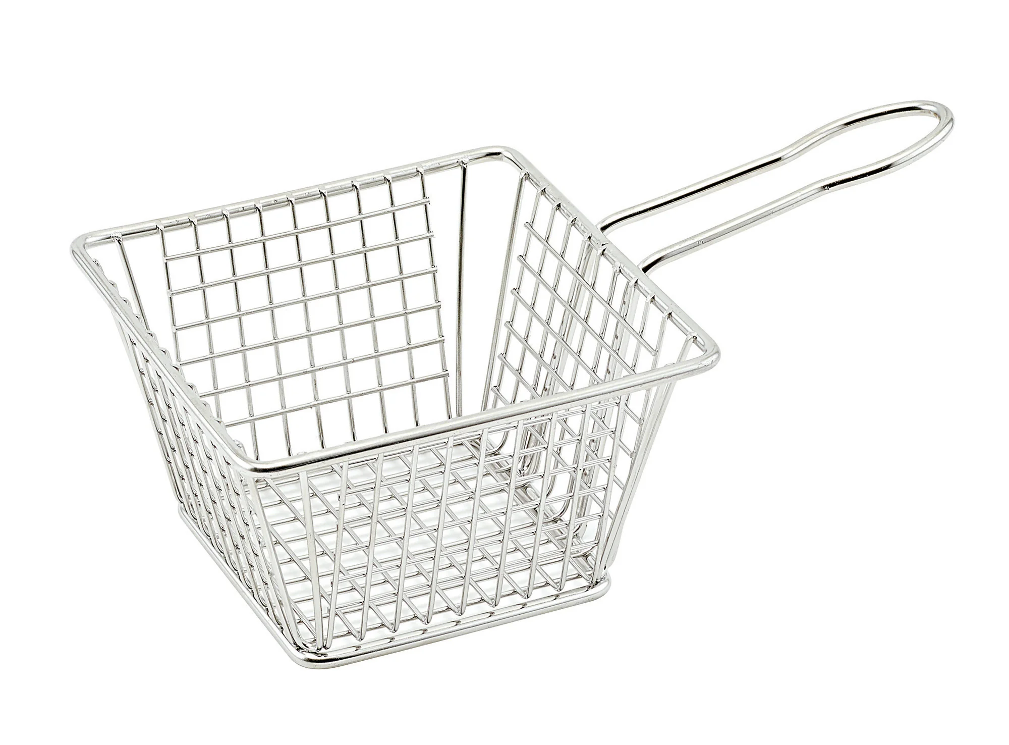 Winco FBM-554S 5 Inch Fry Basket Miniature Cookware Dishwasher Safe Stainless Steel - Image 2
