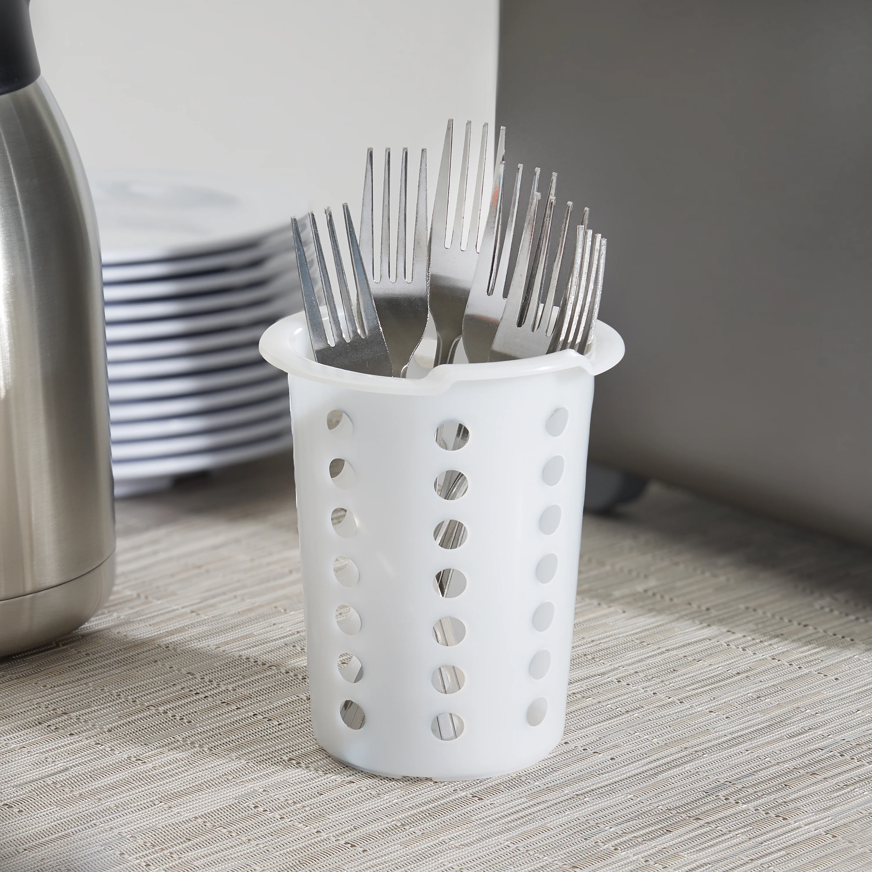 Winco FC-PL Flatware Cylinder Perforated Plastic 4-Inch Diameter Insert - Image 5