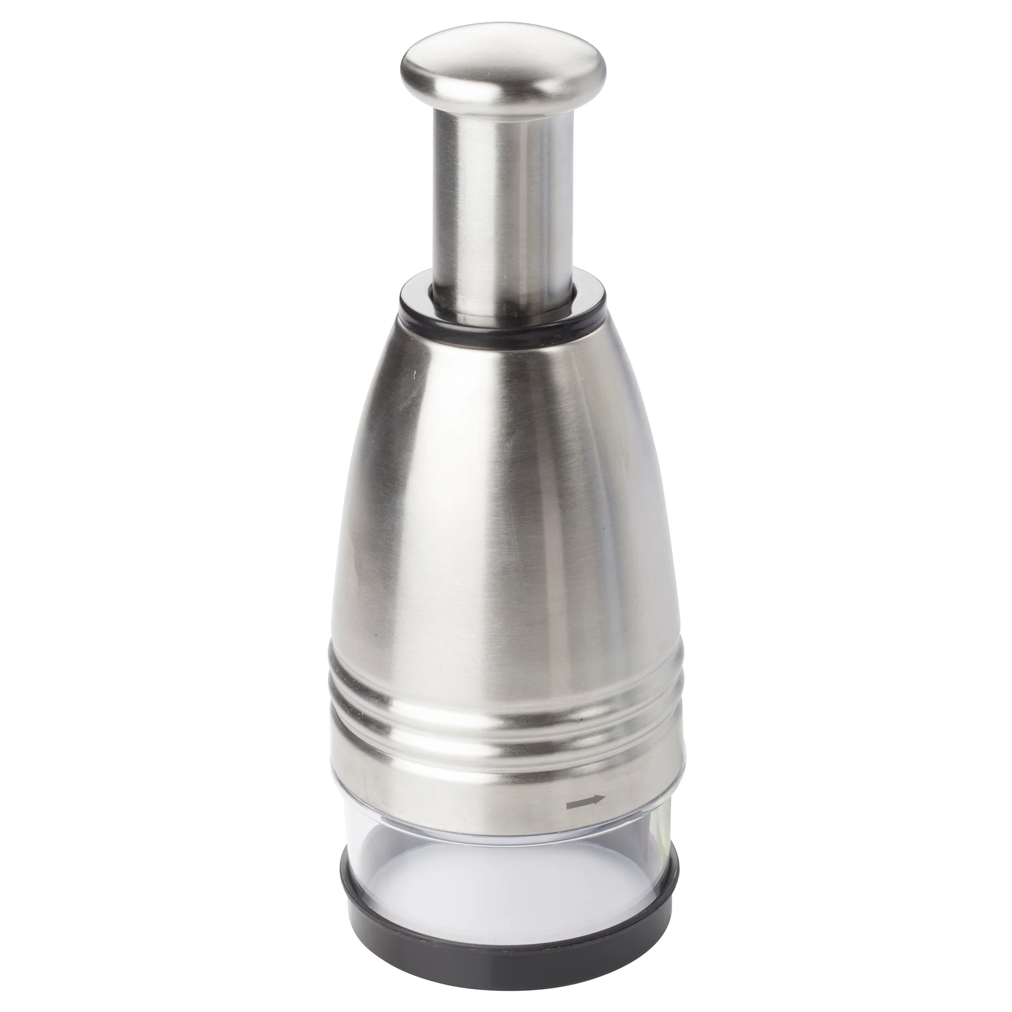 Winco FCS-3 3 Inch Round Manual Food Chopper with Rotating Zigzag Blade Stainless Steel