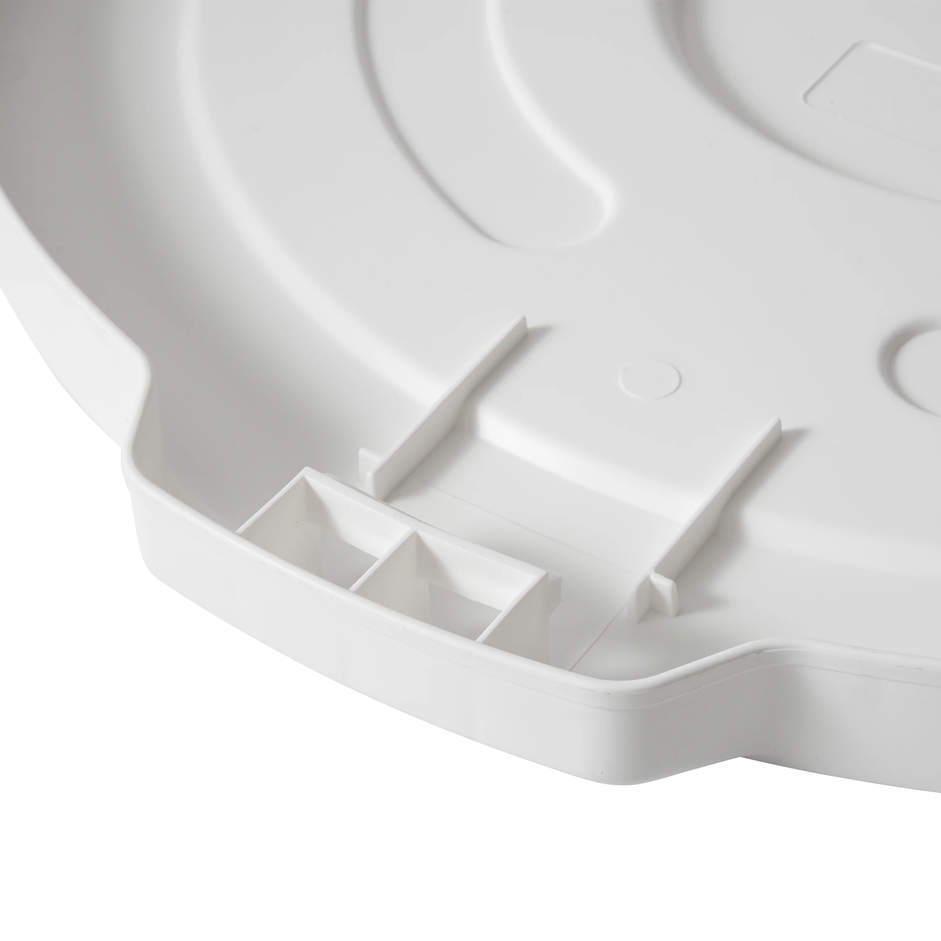 Winco FCW-20L Round Lid for 20 Gallon Container BPA Free Polypropylene White - Image 2