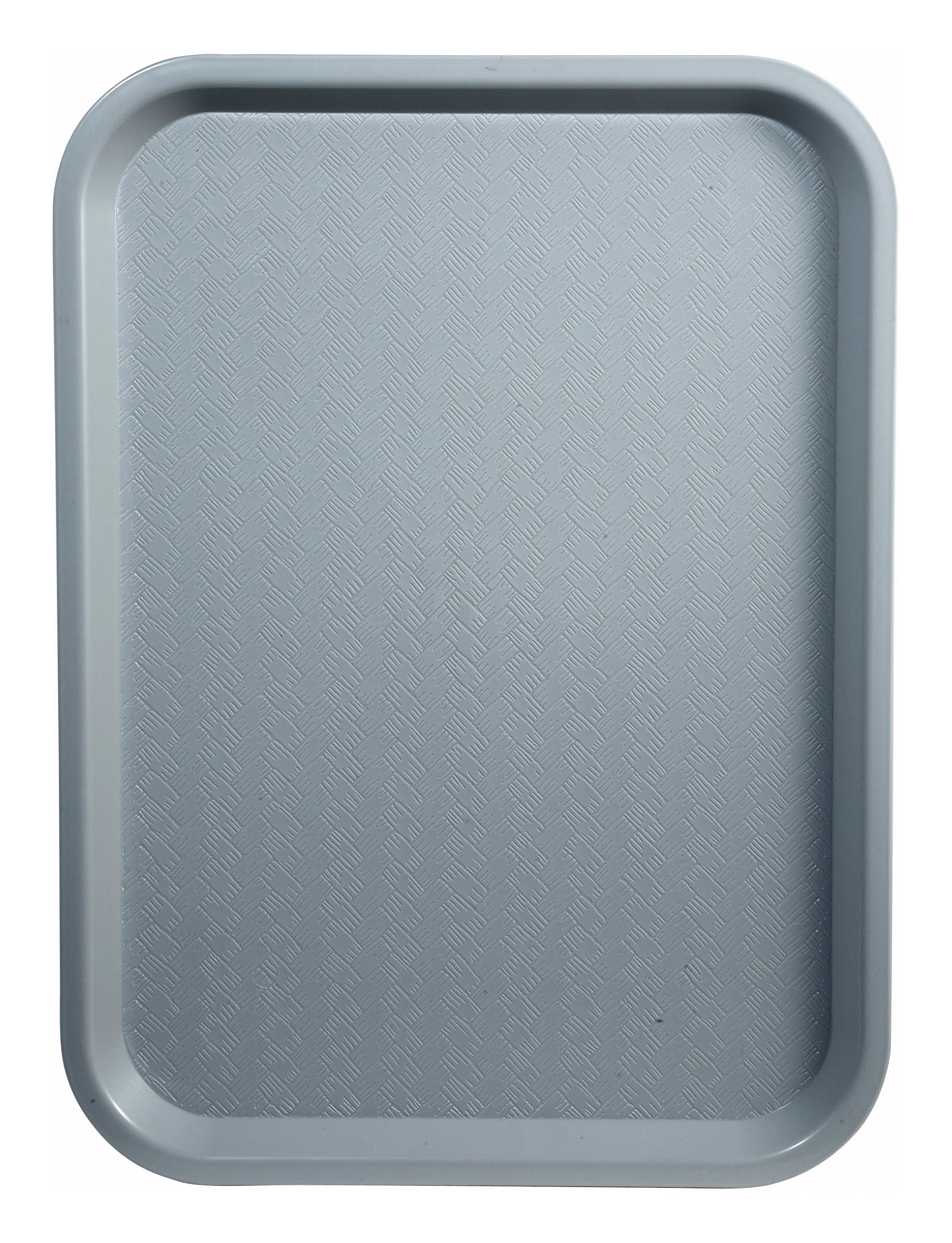 Winco FFT-1014E 14 Inch Gray Polypropylene Fast Food Tray BPA Free - Image 2