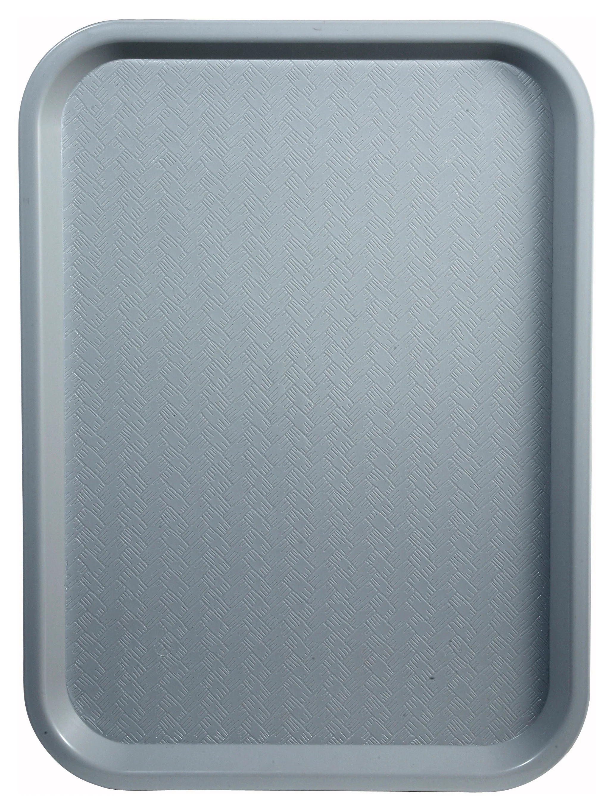 Winco FFT-1216E 12 Inch Polypropylene Fast Food Tray BPA Free Gray - Image 2