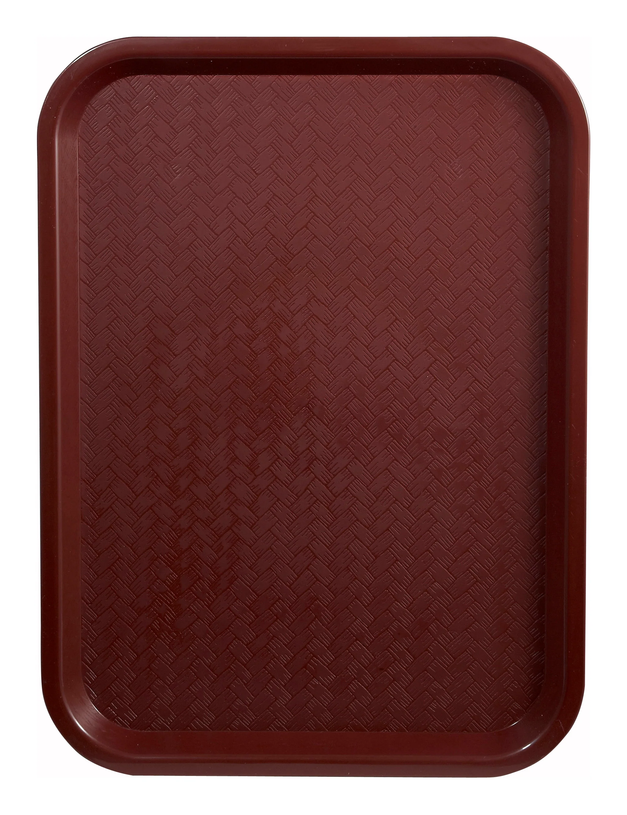 Winco FFT-1216U 12 Inch Fast Food Tray BPA Free Polypropylene Burgundy