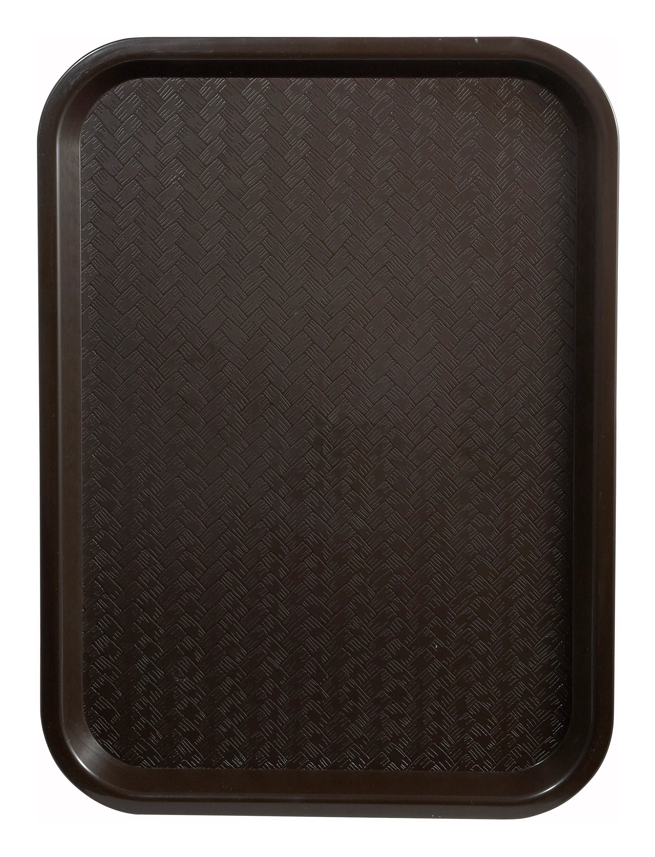 Winco FFT-1418B 14 Inch Fast Food Tray Brown BPA Free Polypropylene