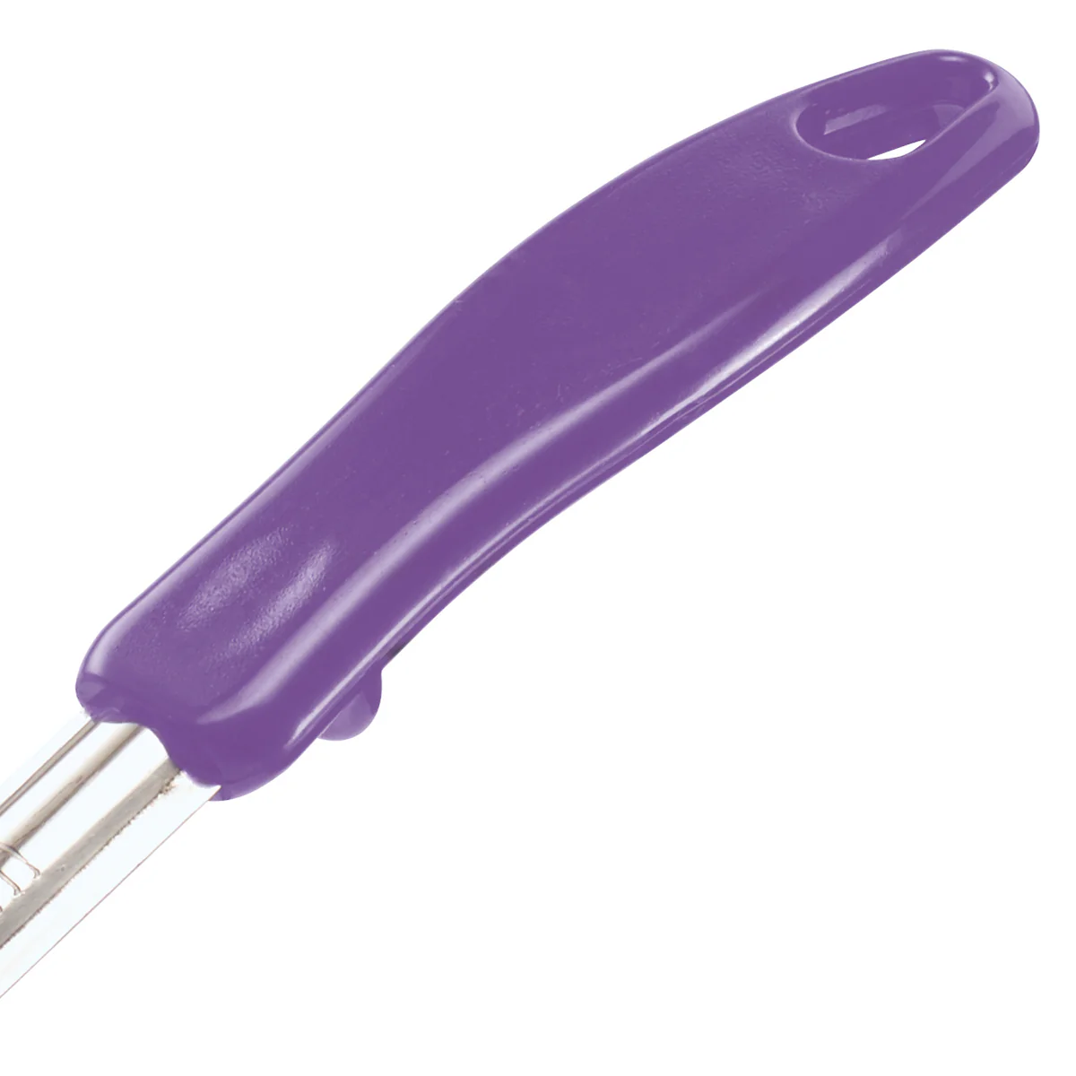 Winco FPS-4P 4 Oz Food Portioner Solid Stainless Steel Purple Handle Allergen Free - Image 2