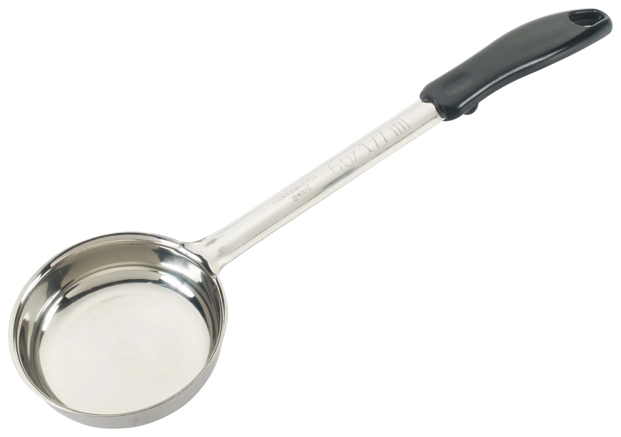 Winco FPS-6 6 Oz Food Portioner One-piece Solid Stainless Steel Black