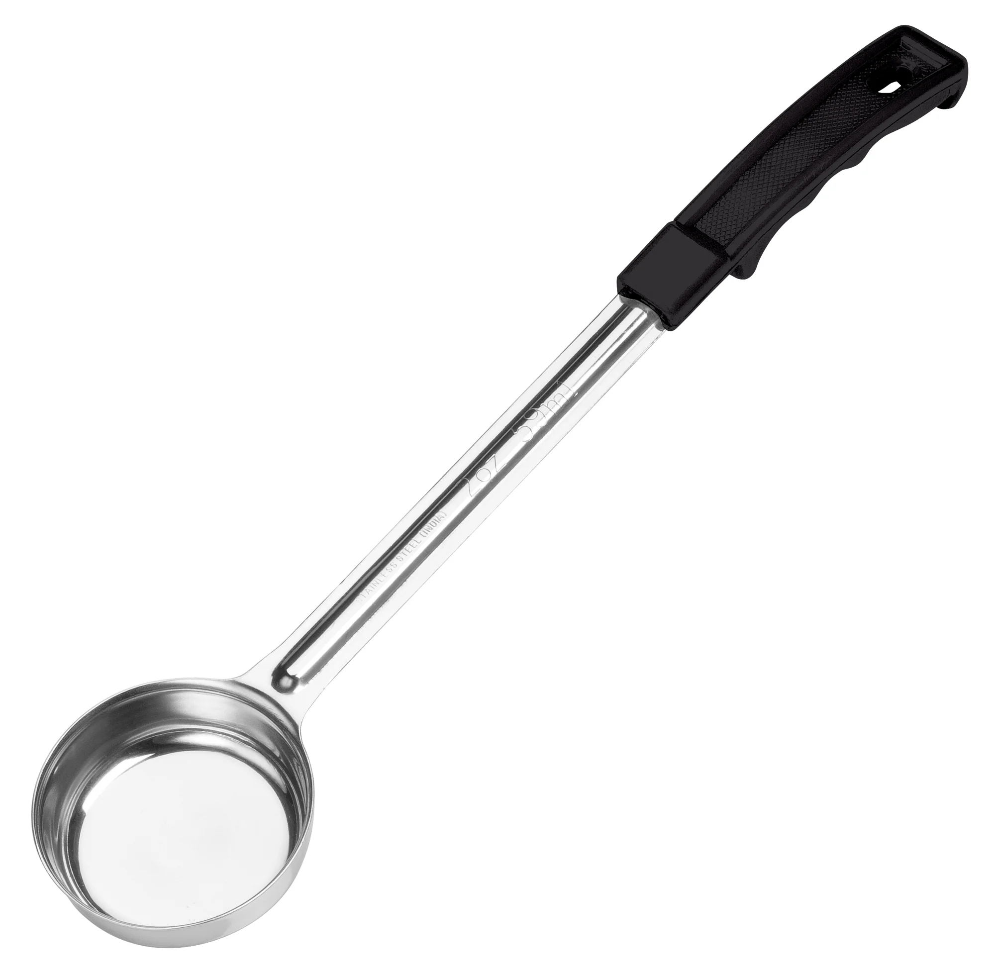 Winco FPSN-1 1 Oz Solid Food Portioner Stainless Steel Black Handle - Image 2