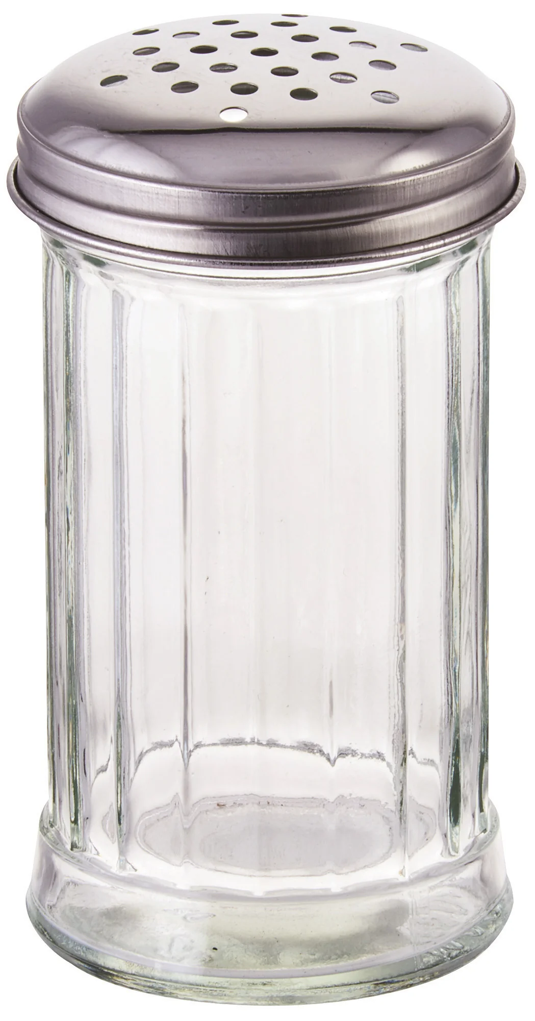 Winco G-103 12 Oz Glass Cheese Spice Shaker with Perforated Top - Image 2