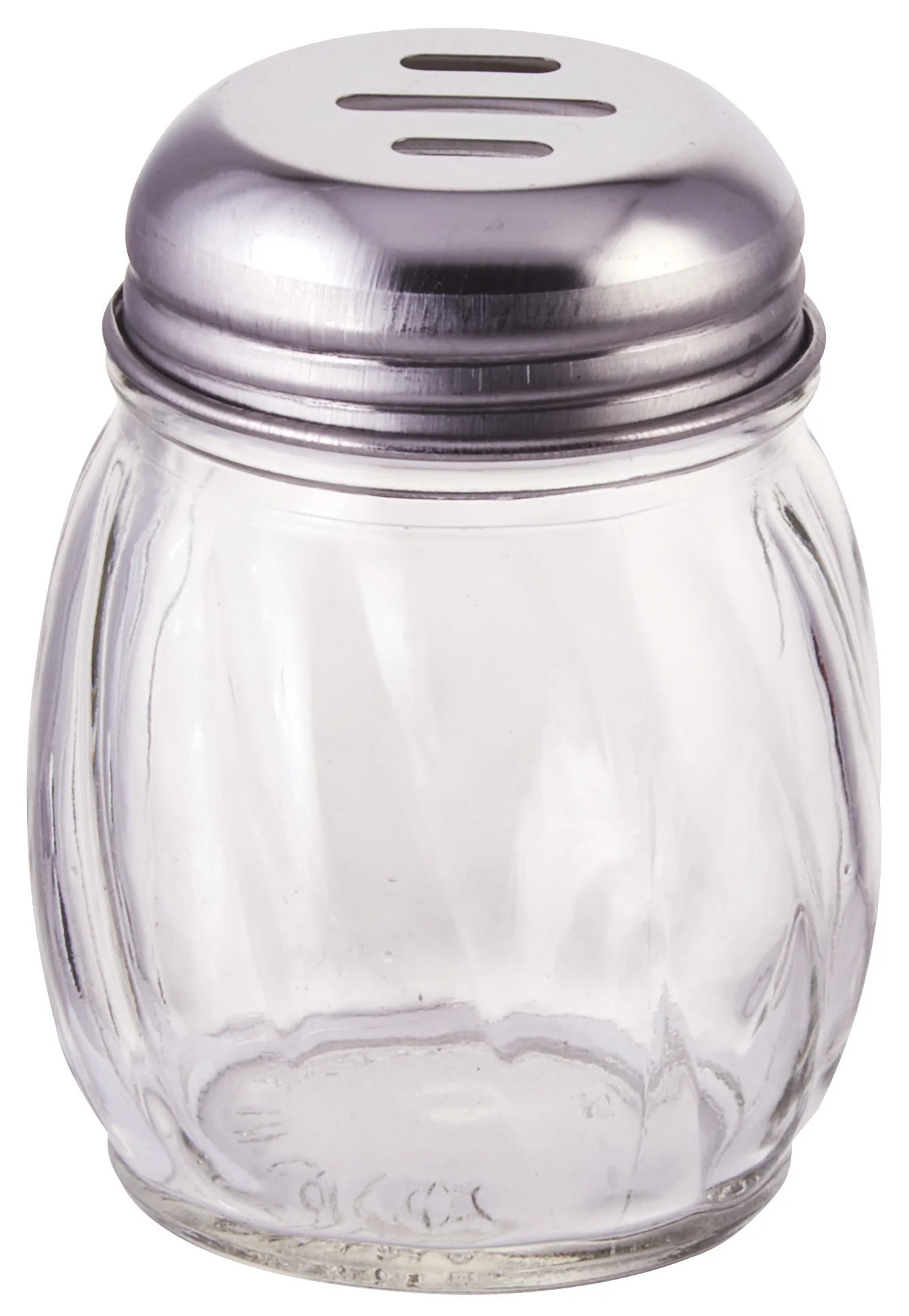 Winco G-108 6 Oz Cheese Shaker Glass Slotted Top Without Handle - Image 2