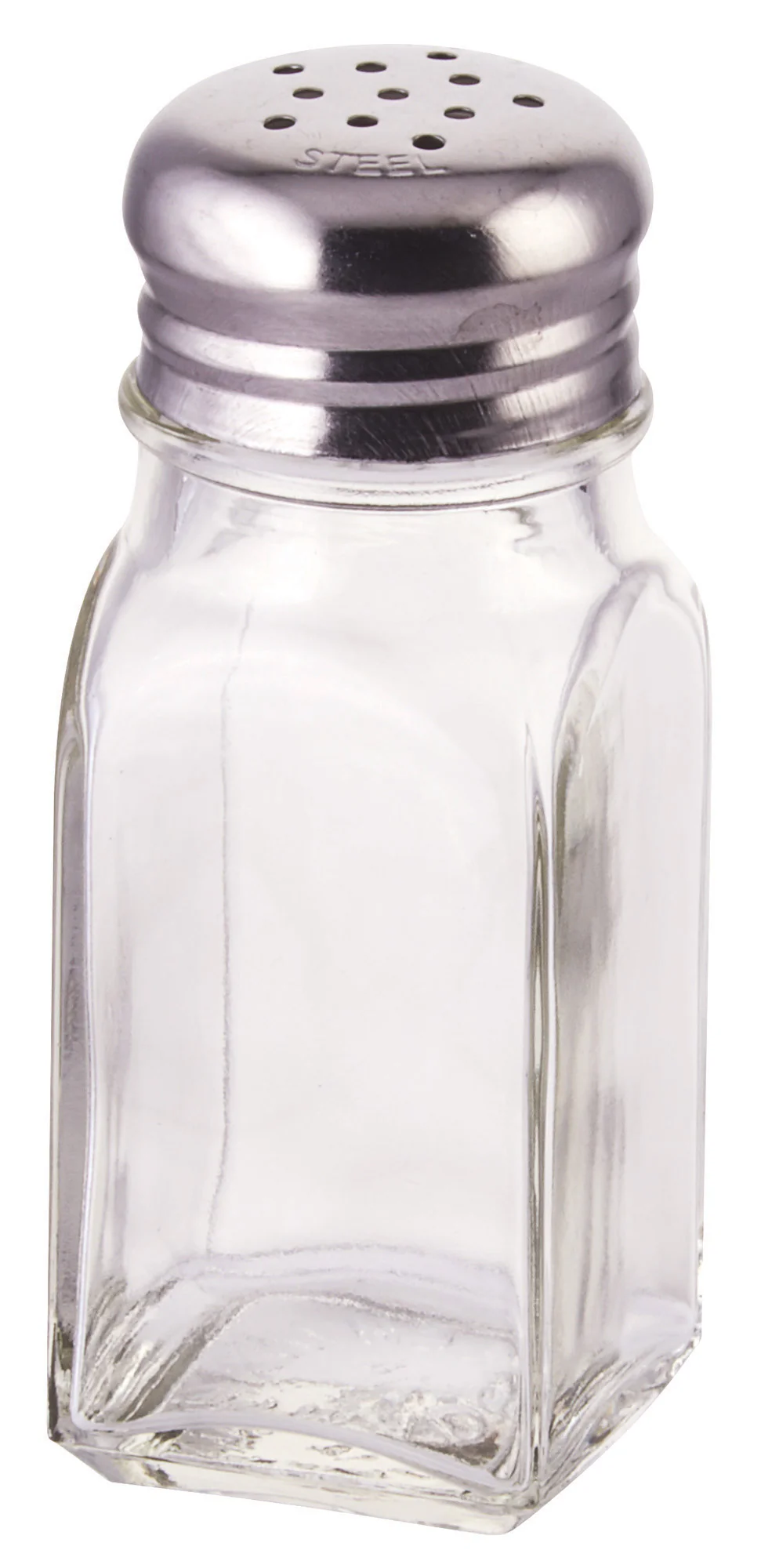 Winco G-109 2 Oz Glass Shaker with Stainless Steel Mushroom Top - Image 2