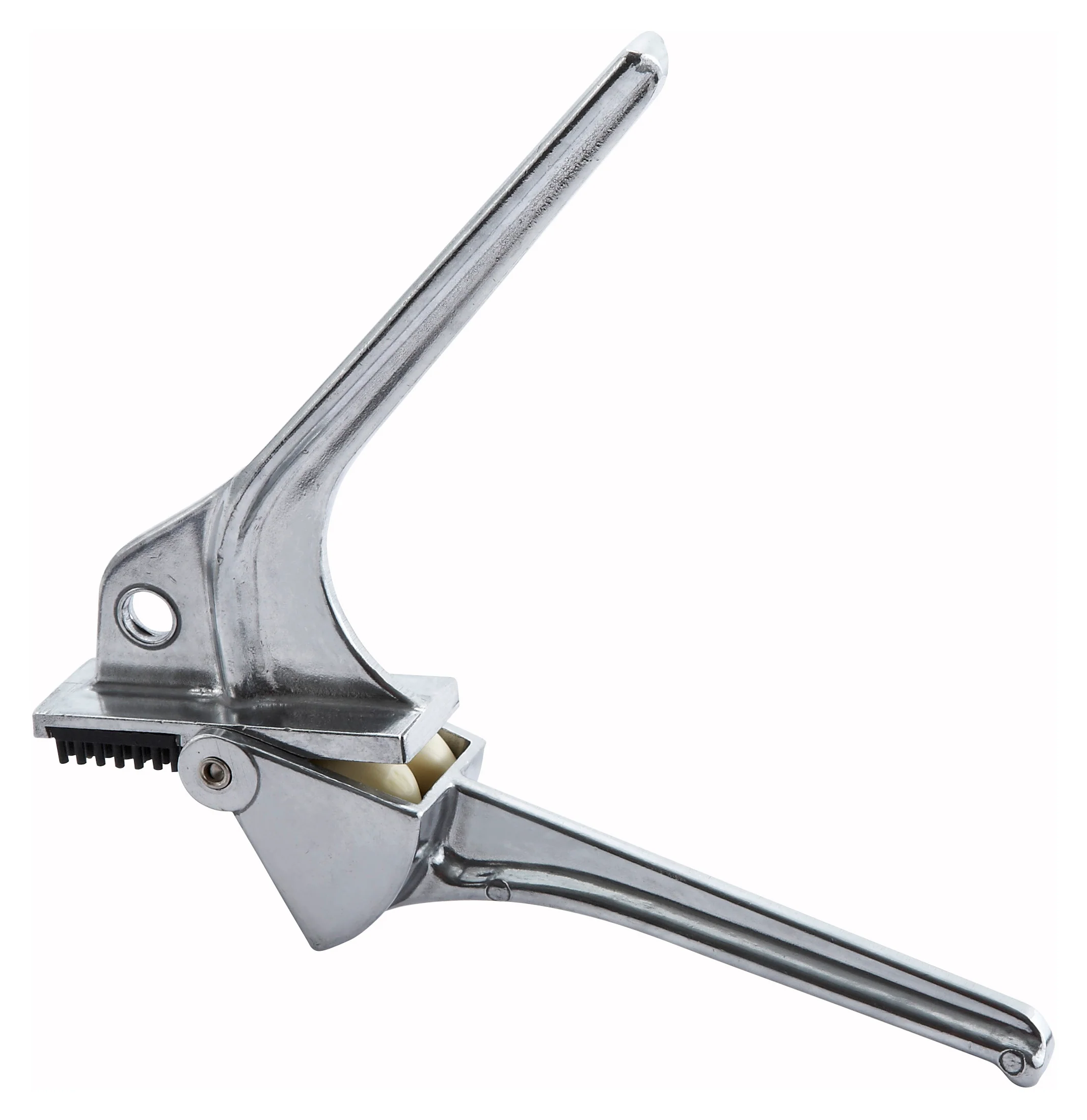 Winco GP-1 7-2/5 Inch Garlic Press Aluminum Alloy with Ergonomic Handle - Image 2
