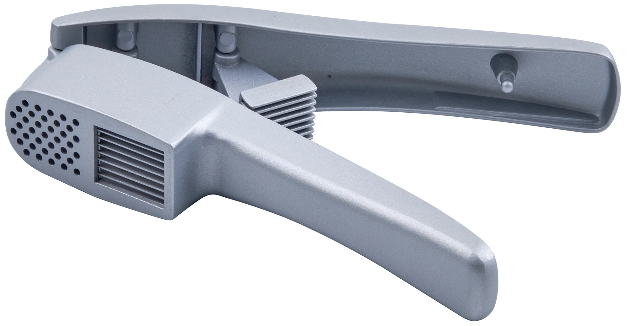 Winco GP-2 7-1/2 Inch Garlic Press and Slicer with Tool Inside Handle Aluminum - Image 2