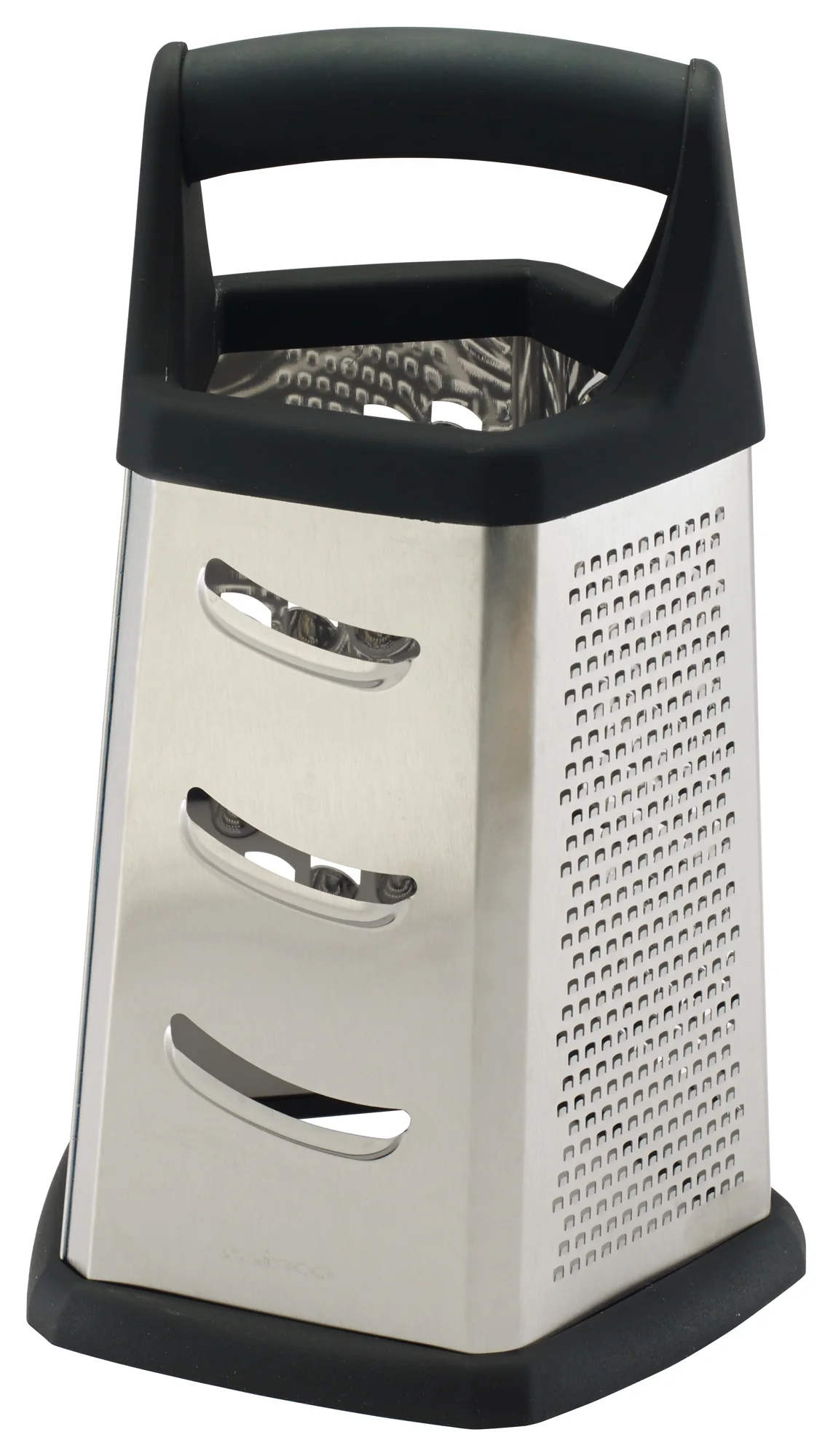 Winco GT-401 5 Inch Grater with Anti-slip Feet and Ergonomic Handle Stainless Steel - Image 5