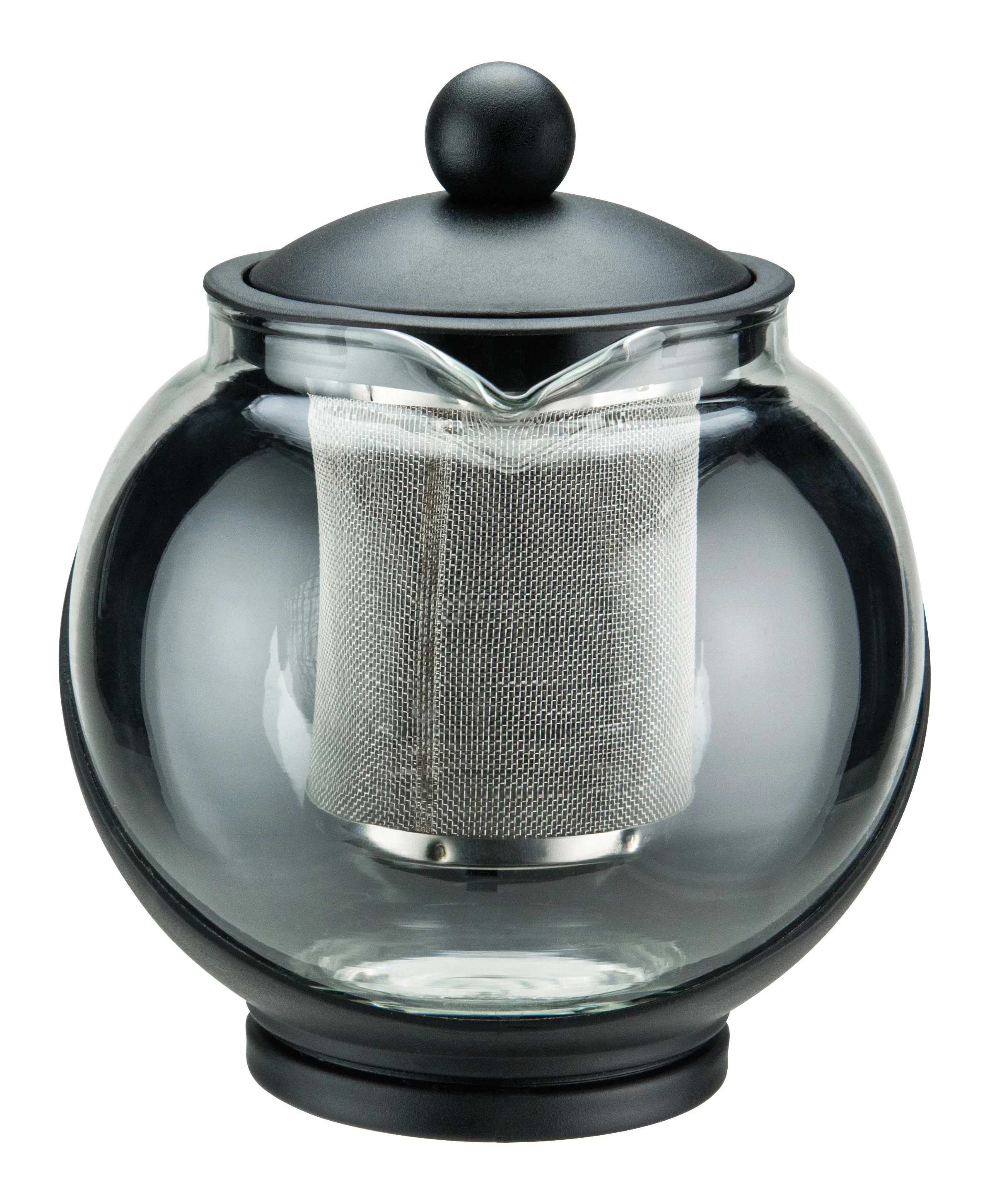 Winco GTP-25 25 Oz Teapot with Fine Mesh Strainer Glass and Plastic - Image 3