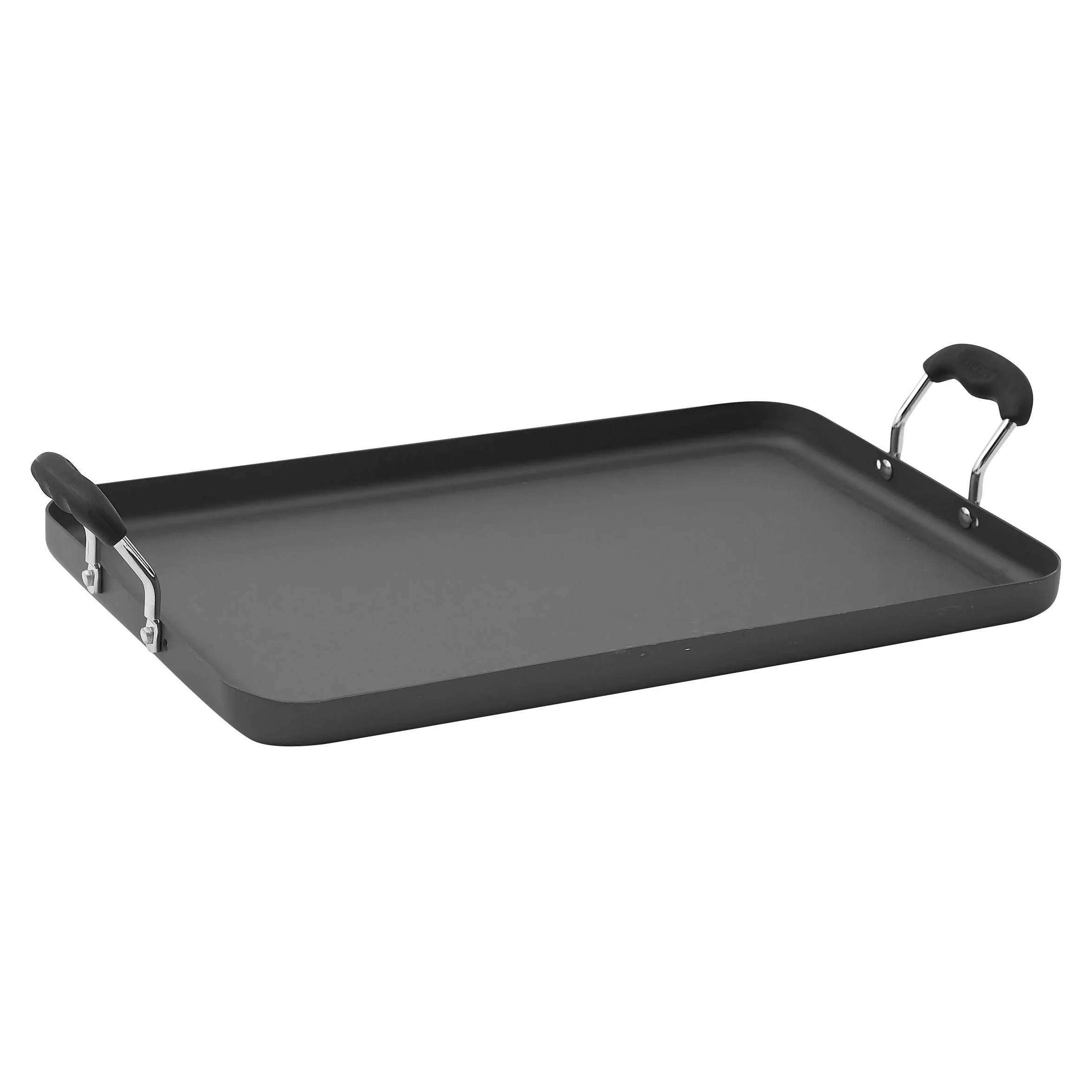 Winco HAG-2012 19-5/8 Inch Griddle Portable Silicone Handles Aluminum - Image 2