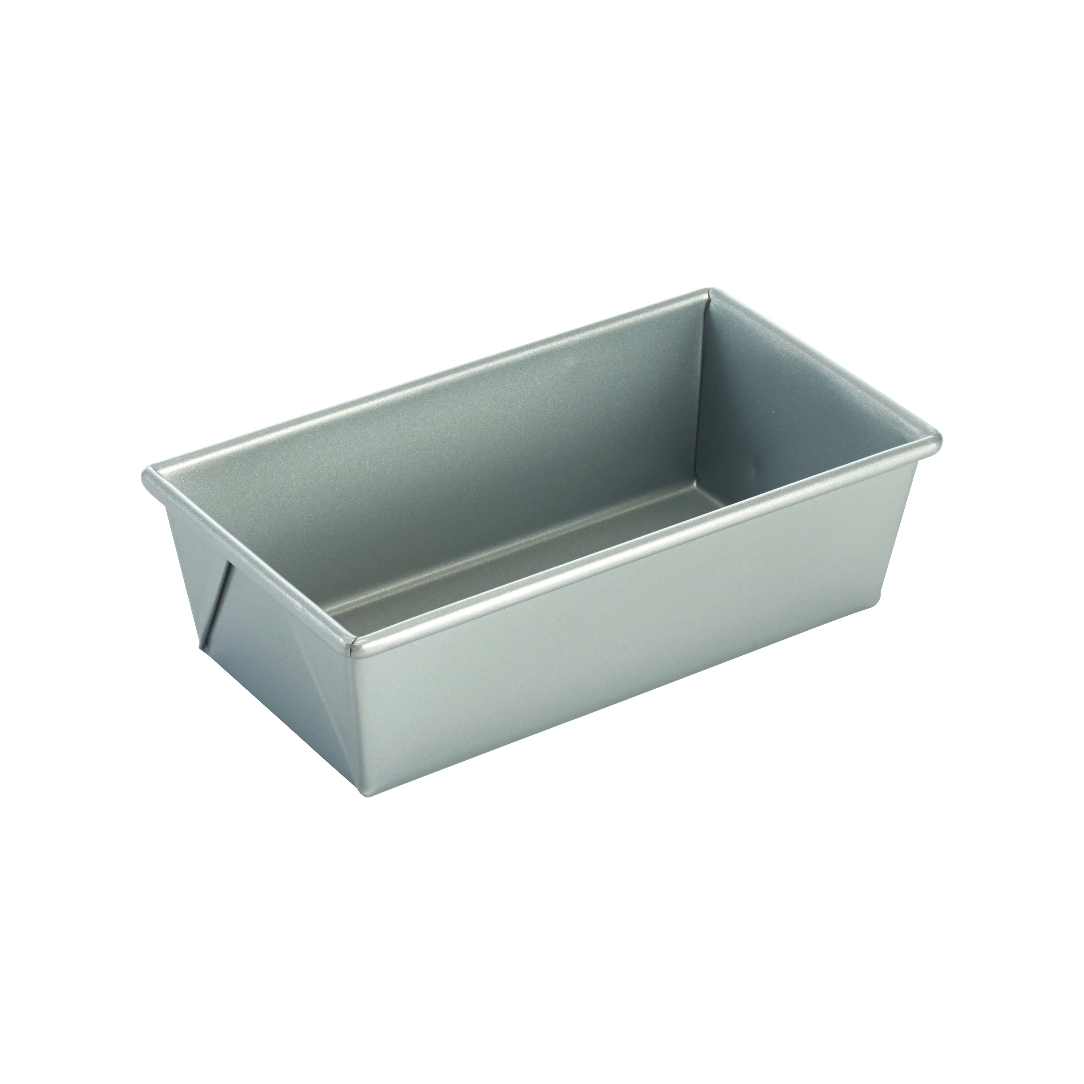 Winco HLP-84 8-1/2 Inch 1 Lb Silicon Glaze Loaf Pan Aluminized Steel - Image 2