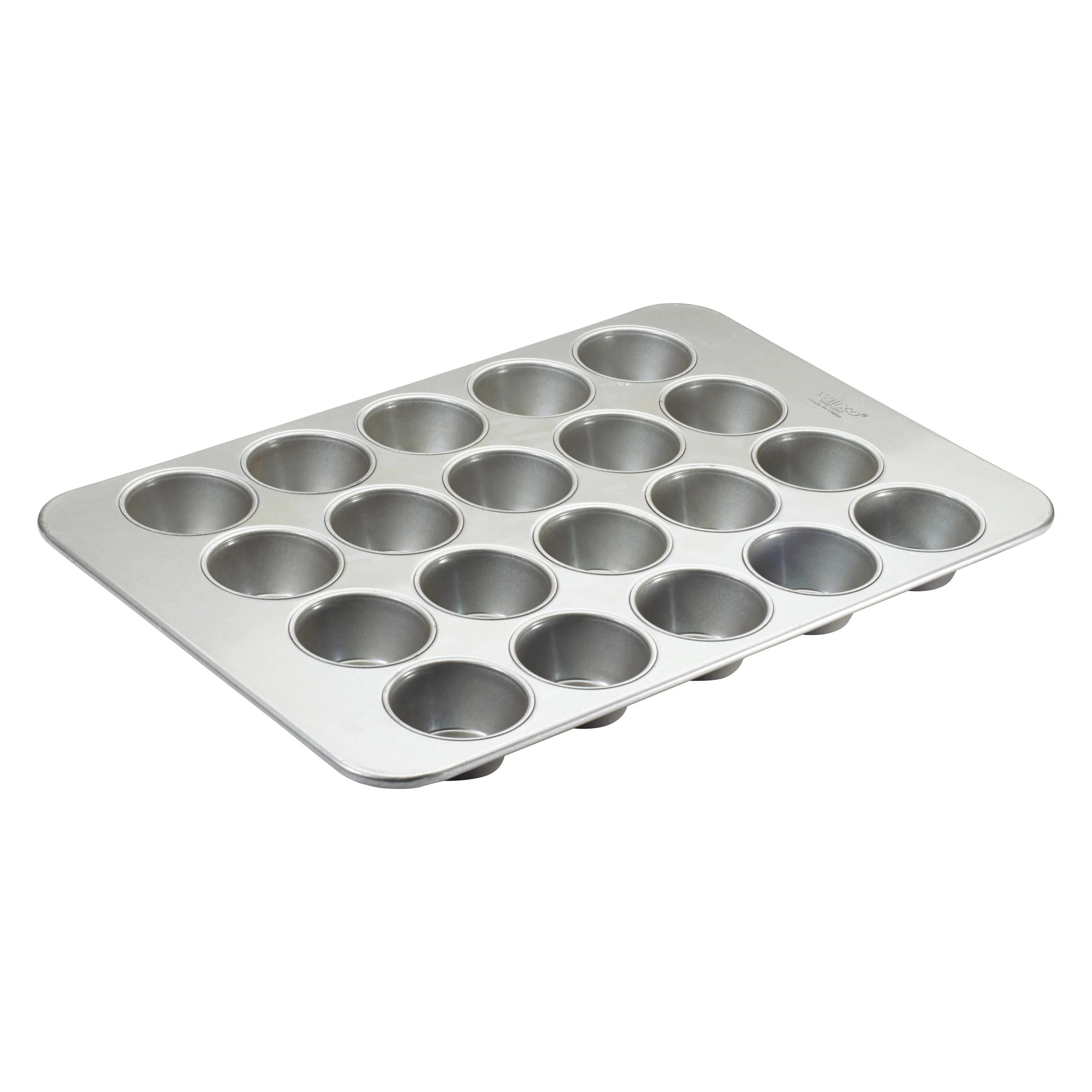Winco HMF-20E 25 Inch Pecan Roll Large Muffin Pan 20 Muffin Cavities Aluminized Steel