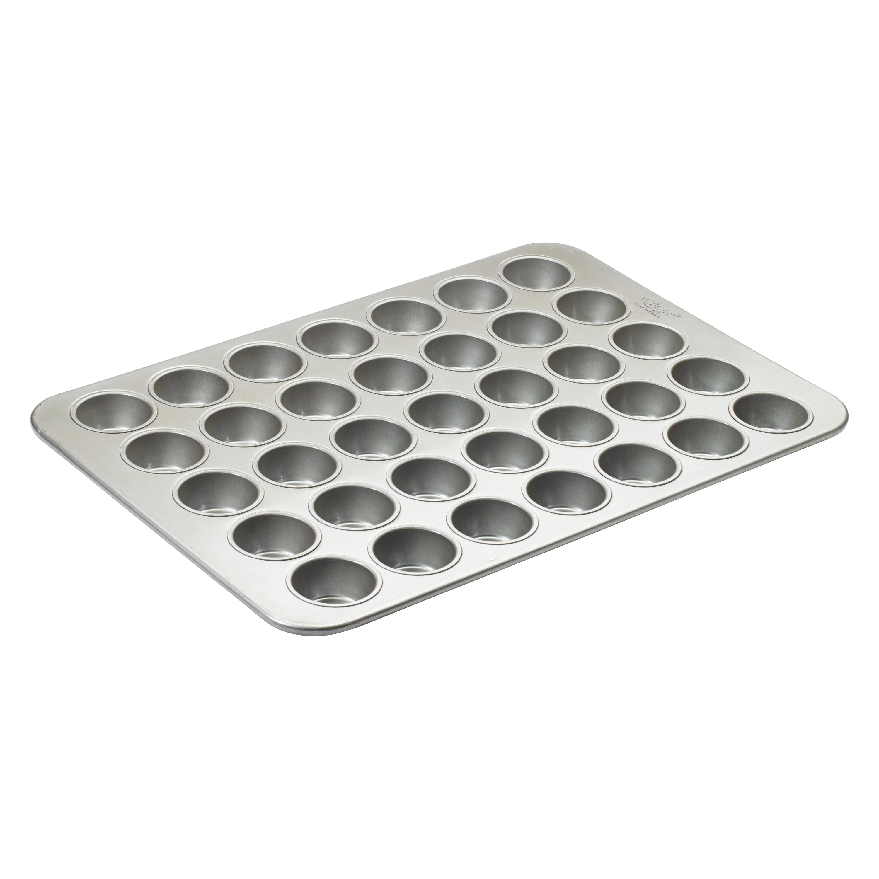 Winco HMF-35T 25 Inch Cupcake Pan 35 Cups 26 Gauge Aluminized Steel with Silicone Glaze