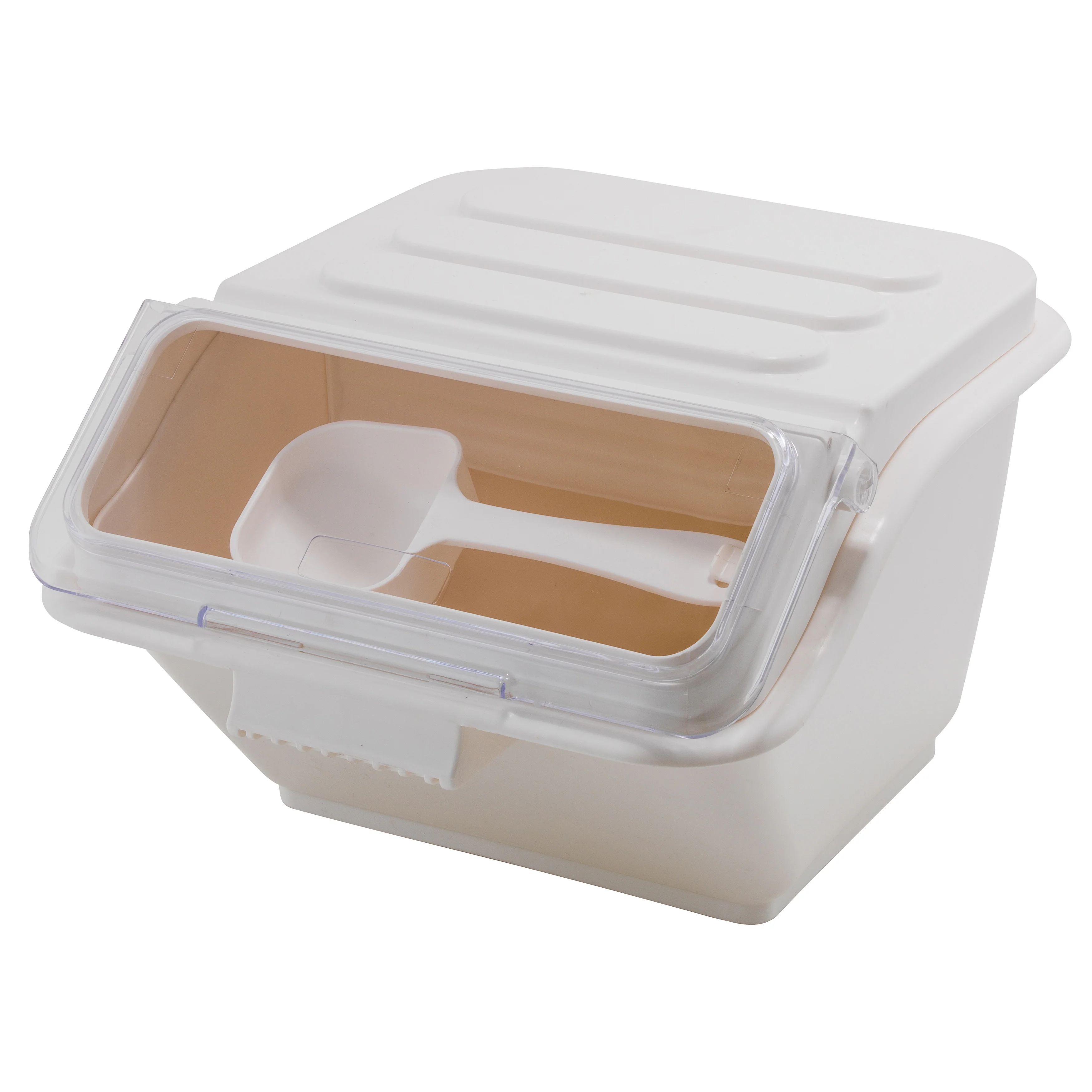 Winco IB-2S 11-3/4 Inch Ingredient Bin with Transparent Lid Polypropylene - Image 3