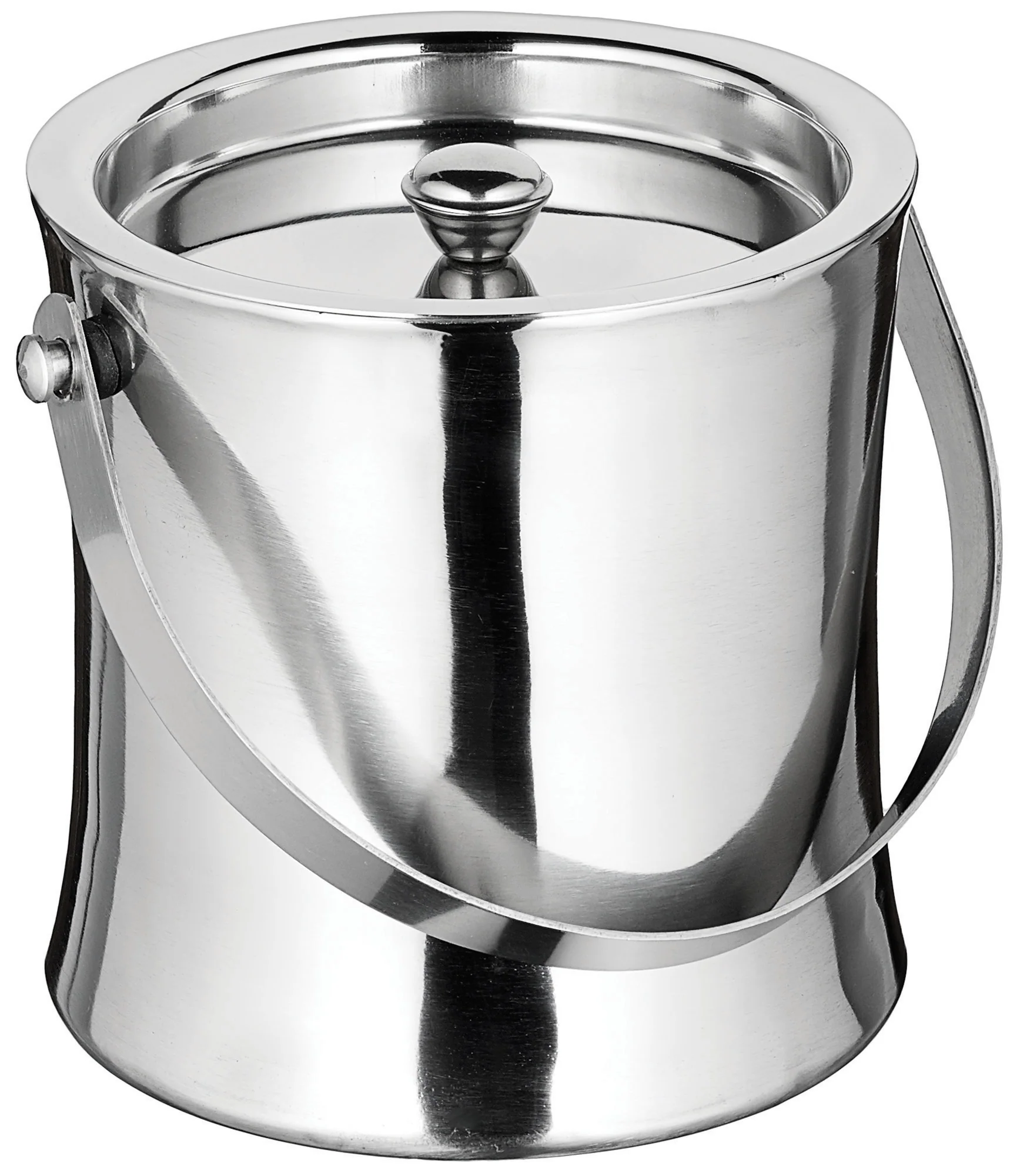 Winco ICB-60 60 Oz Stainless Steel Ice Bucket Double Wall with Cover and Handle - Image 3