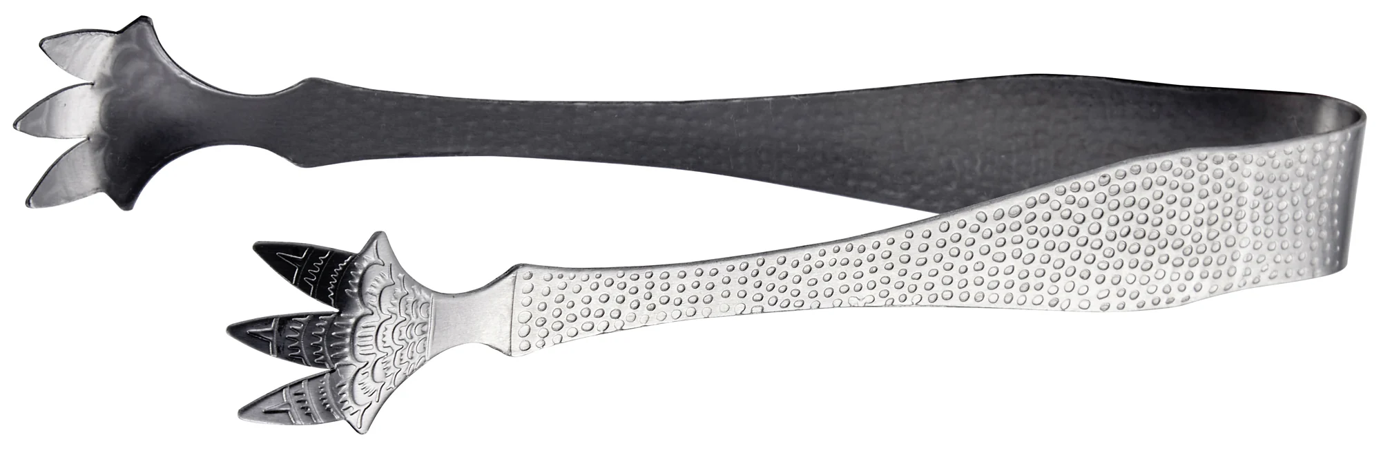 Winco ICT-7 7 Inch Ice Tongs Textured Five Prong Stainless Steel - Image 2