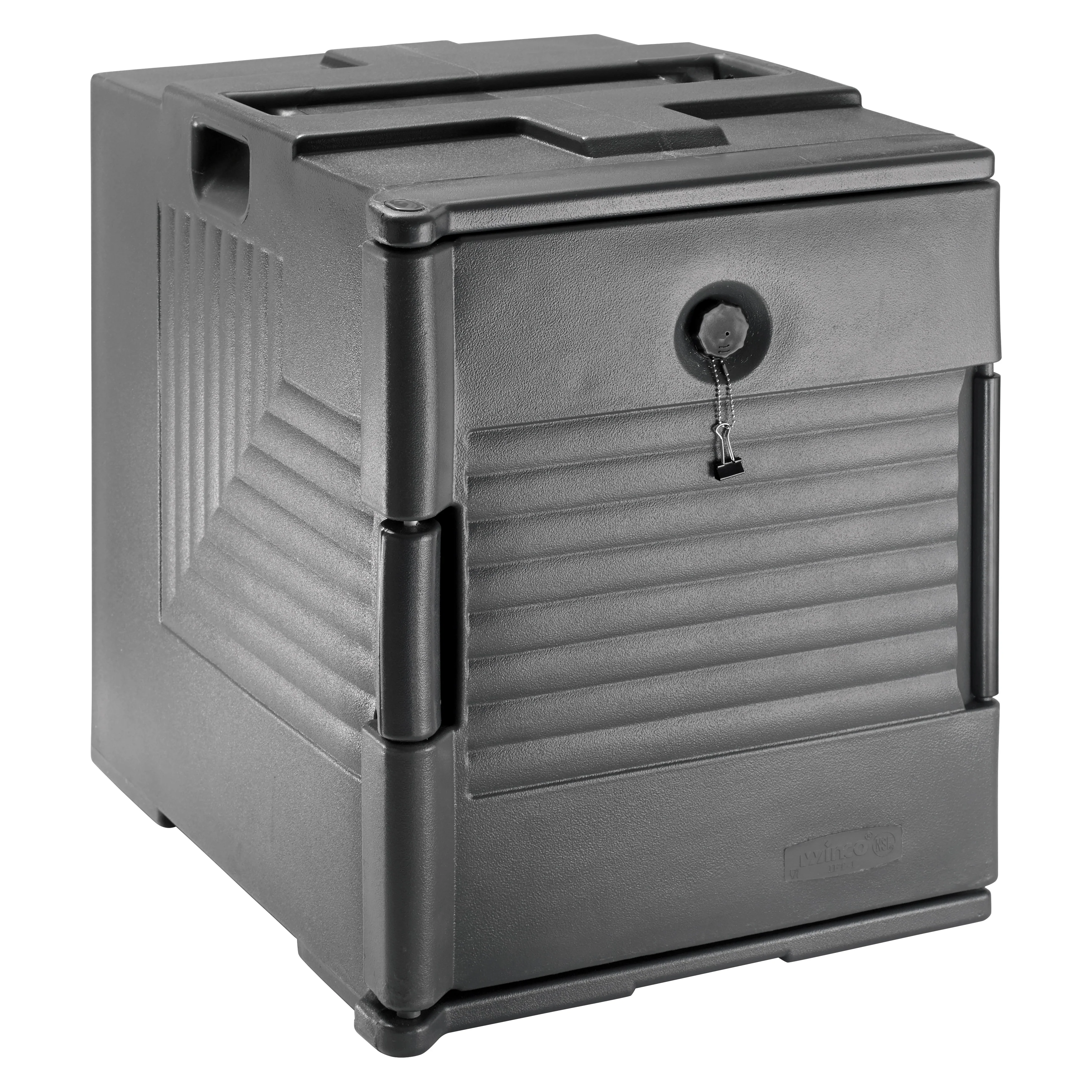 Winco IFT-1 Full Size Food Carrier Polypropylene Insulated Gray - Image 3