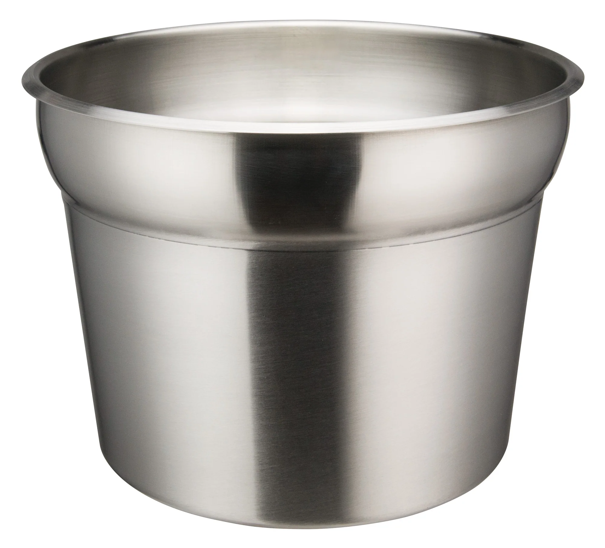 Winco INSN-11 11 Qt. Vegetable Inset with Satin Finish Stainless Steel - Image 2