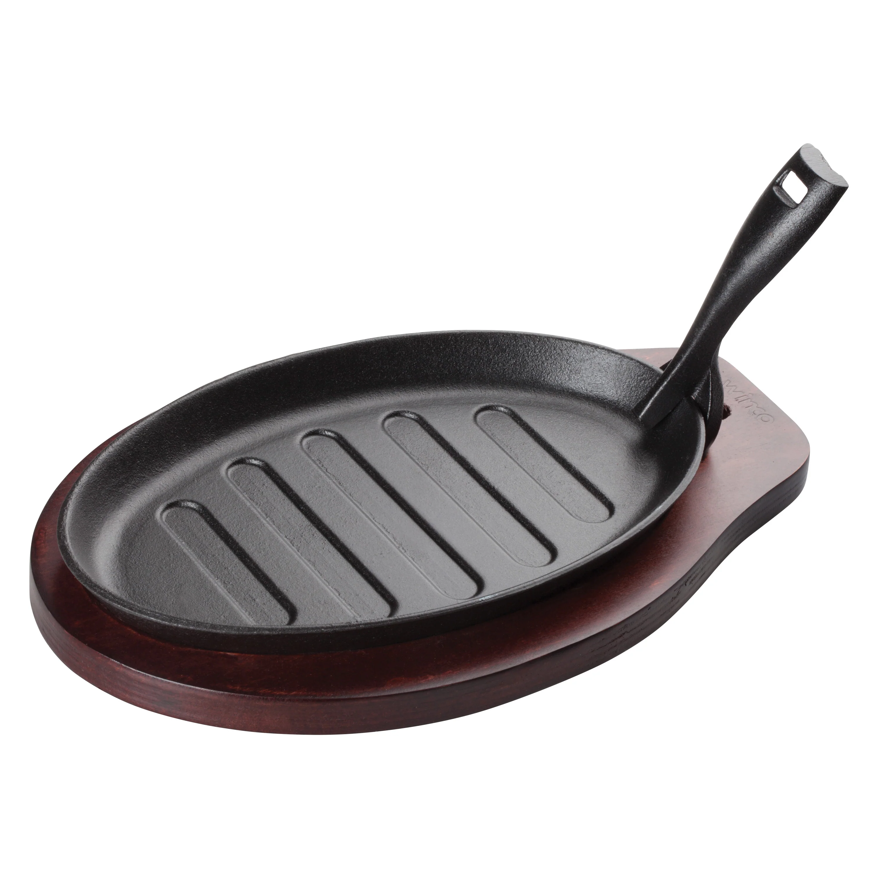 Winco ISP-3-UL 12-3/4 Inch x 8 Inch Oval Wood Underliner for Steak Platters - Image 3