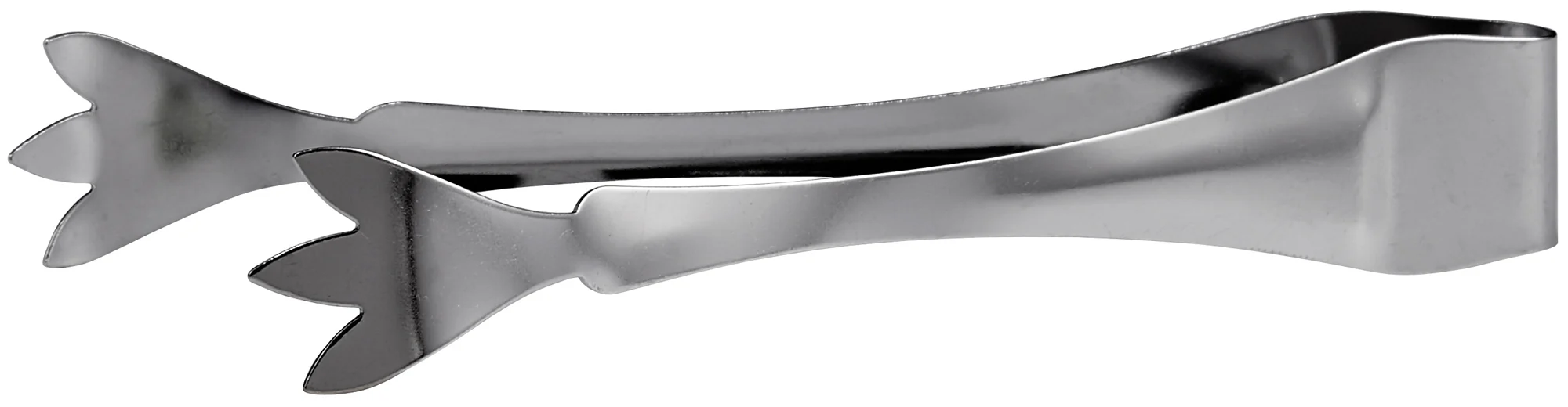 Winco IT-7 7 Inch Ice Tongs Three Prong Stainless Steel Satin Finish - Image 2