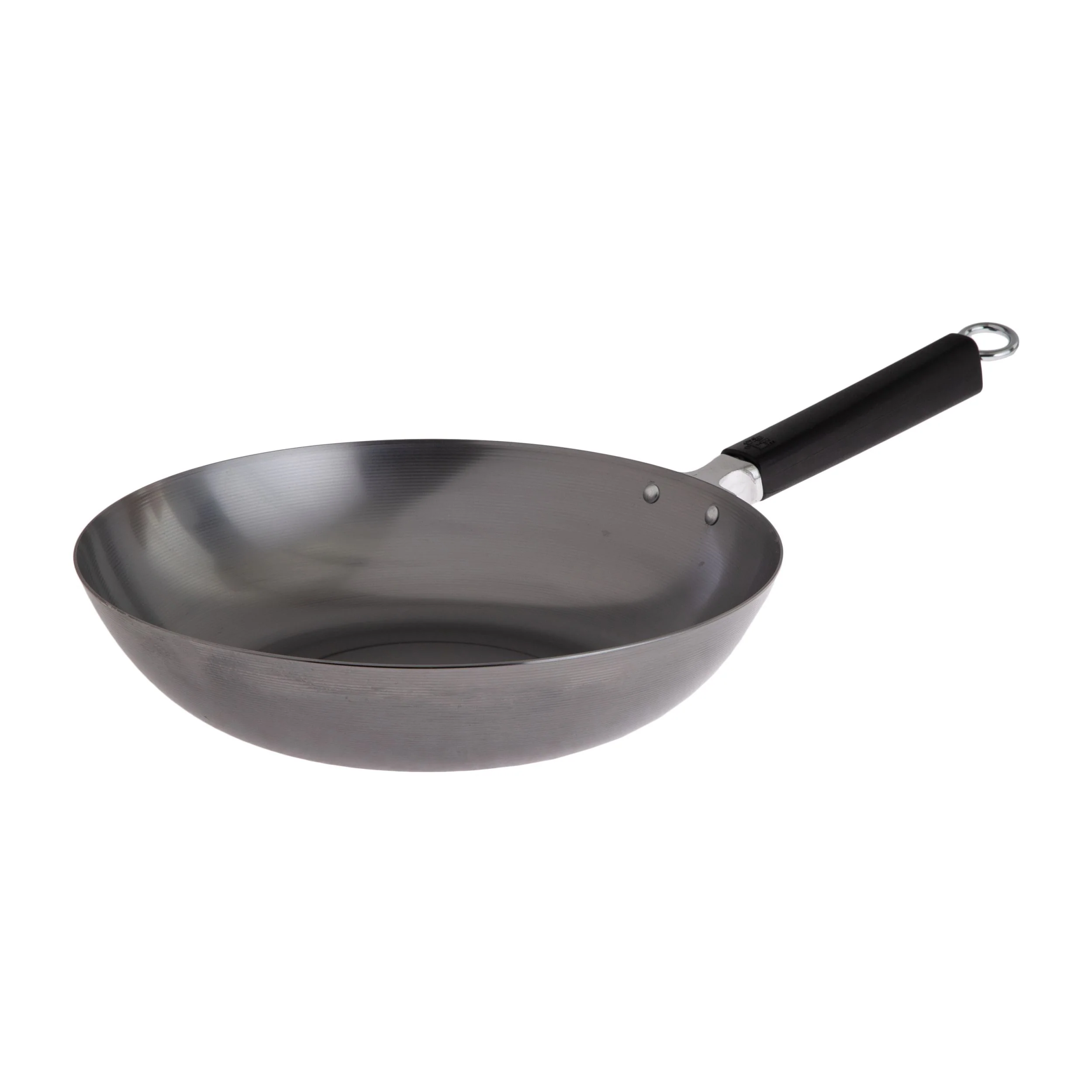 Winco J22-0050 12 Inch Stir Fry Pan with phenolic handle carbon steel - Image 2